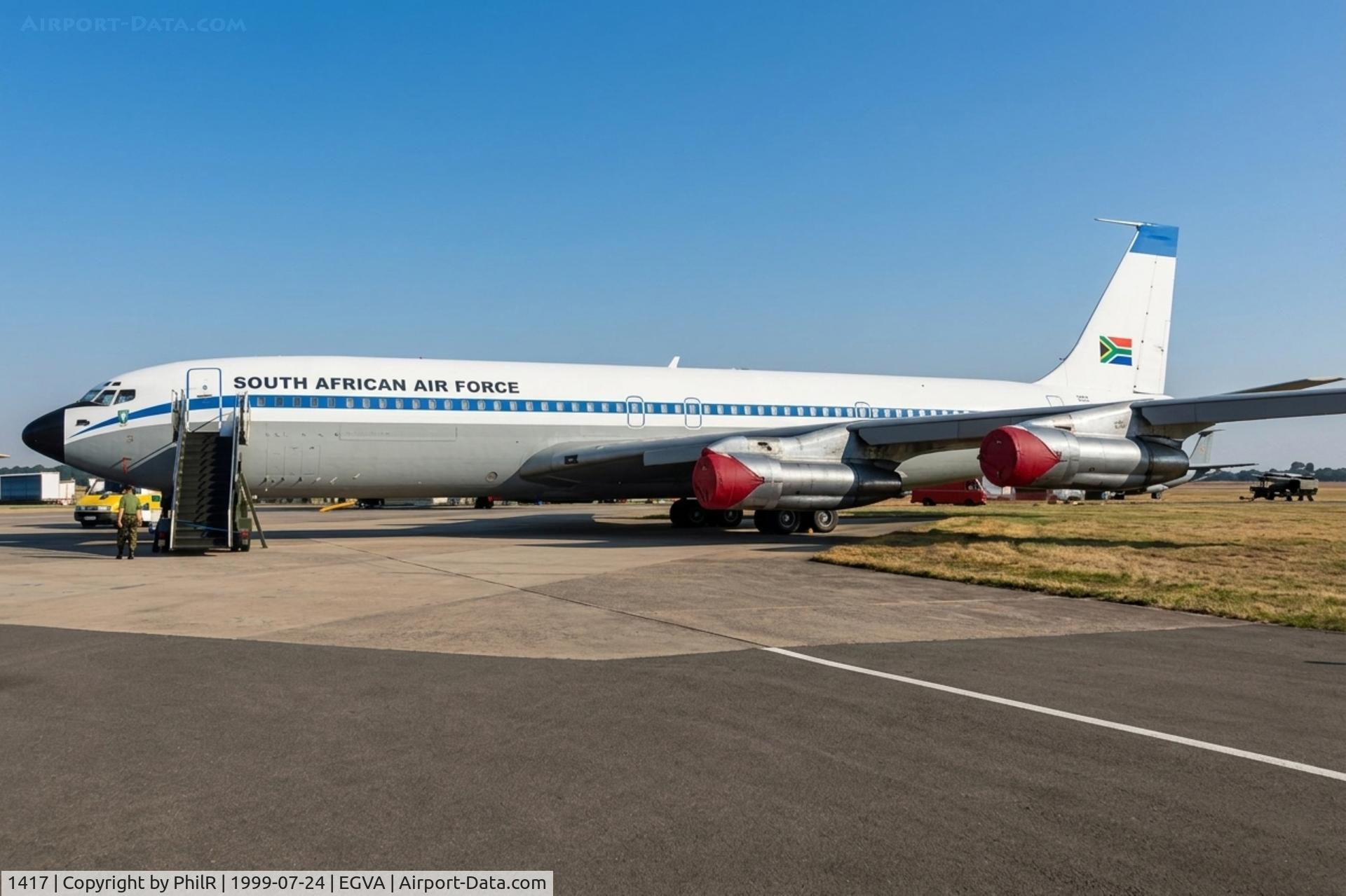 1417, 1967 Boeing 707-328C, c/n 19723 l/n 665, 1417 1968 Boeing 707-328C SAAF RIAT 