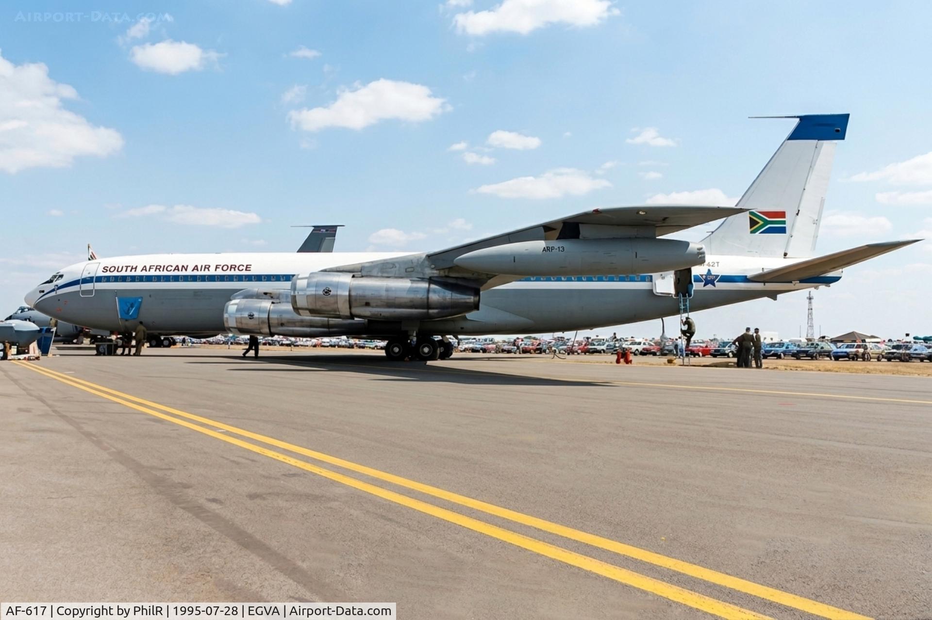 AF-617, 1967 Boeing 707-328C, c/n 19723 l/n 665, AF-617 1968 Boeing 707-328C SAAF IAT 