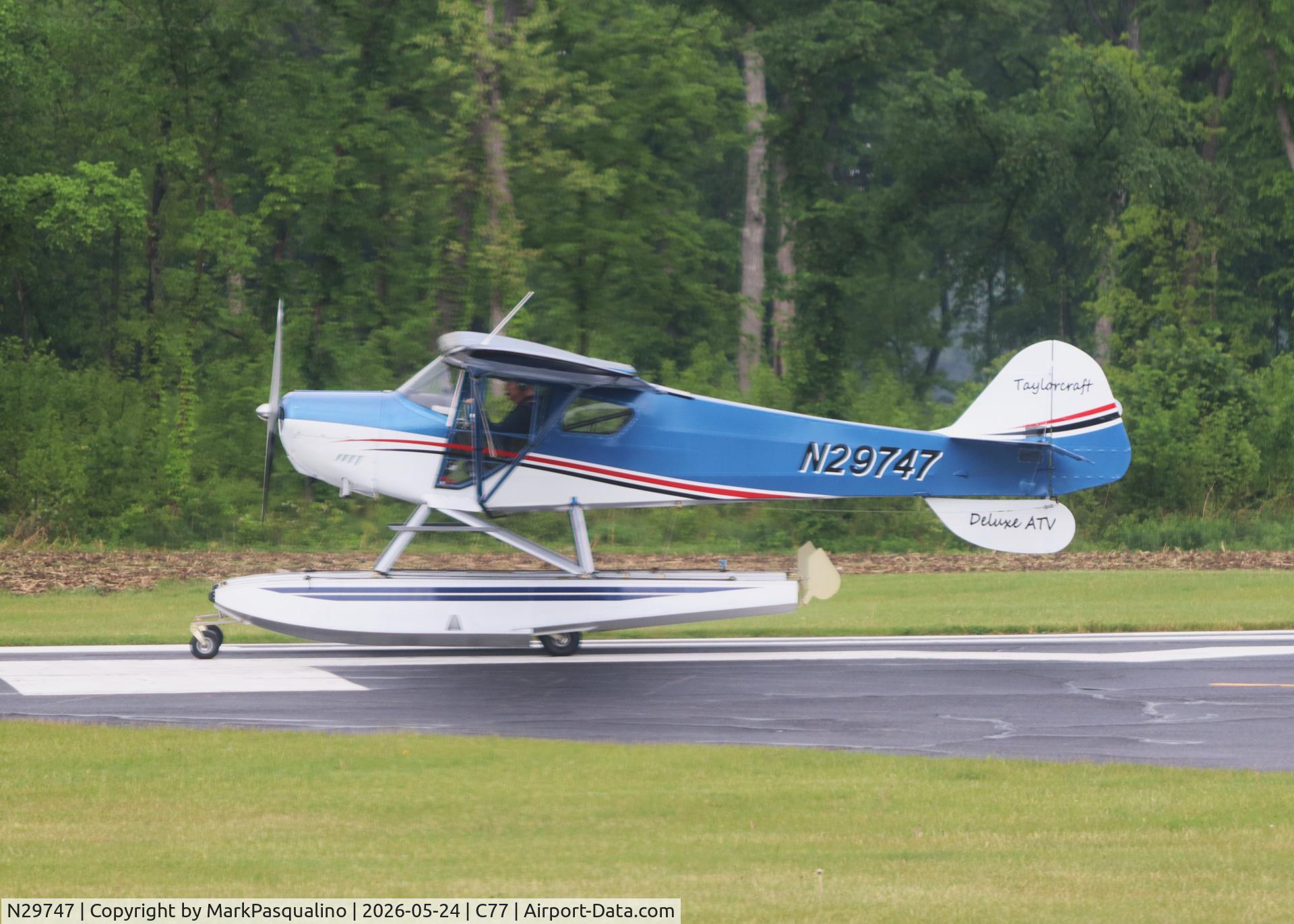 N29747, 1941 Taylorcraft BC12-65, c/n 2594, Taylorcraft BC12-65
