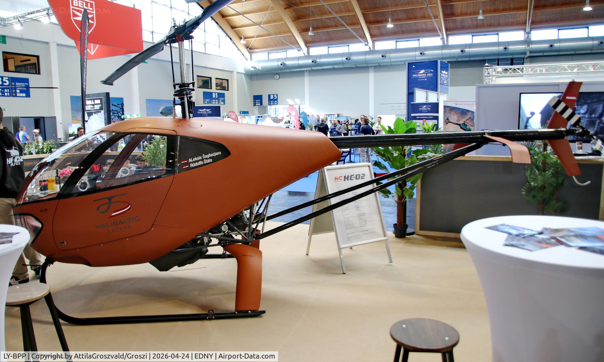 LY-BPP, 2024 Hungaro Copter HC-02.2, c/n HC-02.2-2024/004, EDNY - Bodensee Airport Friedrichshafen, Germany. AERO 2026