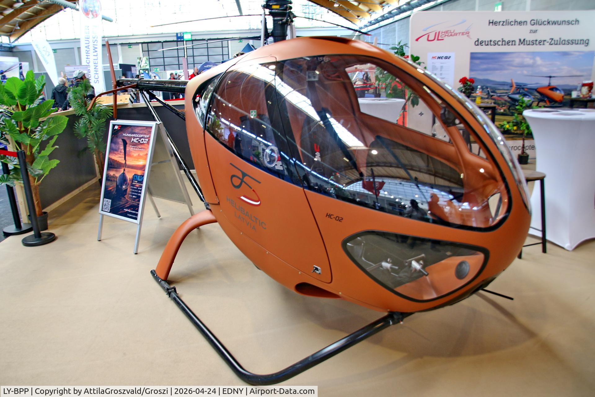 LY-BPP, 2024 Hungaro Copter HC-02.2, c/n HC-02.2-2024/004, EDNY - Bodensee Airport Friedrichshafen, Germany. AERO 2026