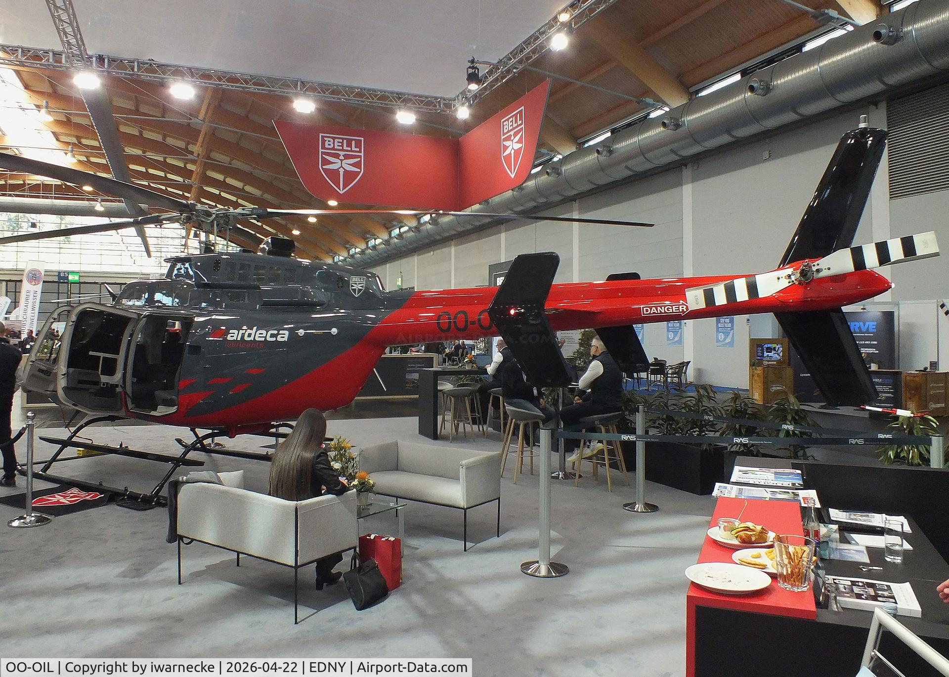 OO-OIL, 2025 Bell 407GXi, c/n 56433, Bell 407GXi at the AERO 2026, Friedrichshafen