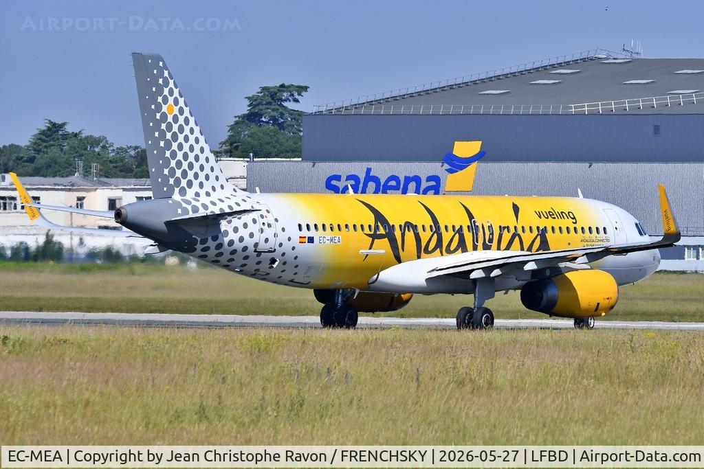 EC-MEA, 2014 Airbus A320-232, c/n 6400, Vueling (Andalucia Livery) Bordeaux (BOD)	Barcelona (BCN)	VY2915