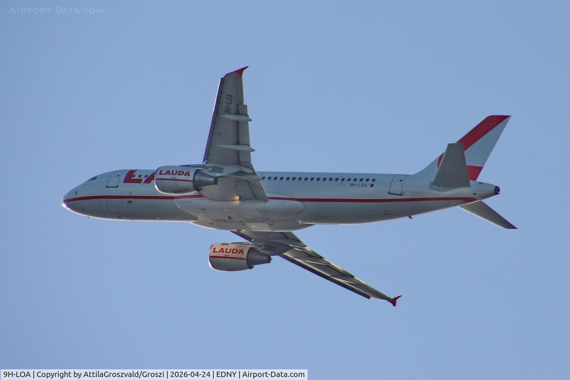 9H-LOA, 2007 Airbus A320-214, c/n 3147, EDNY - Bodensee Airport Friedrichshafen, Germany.