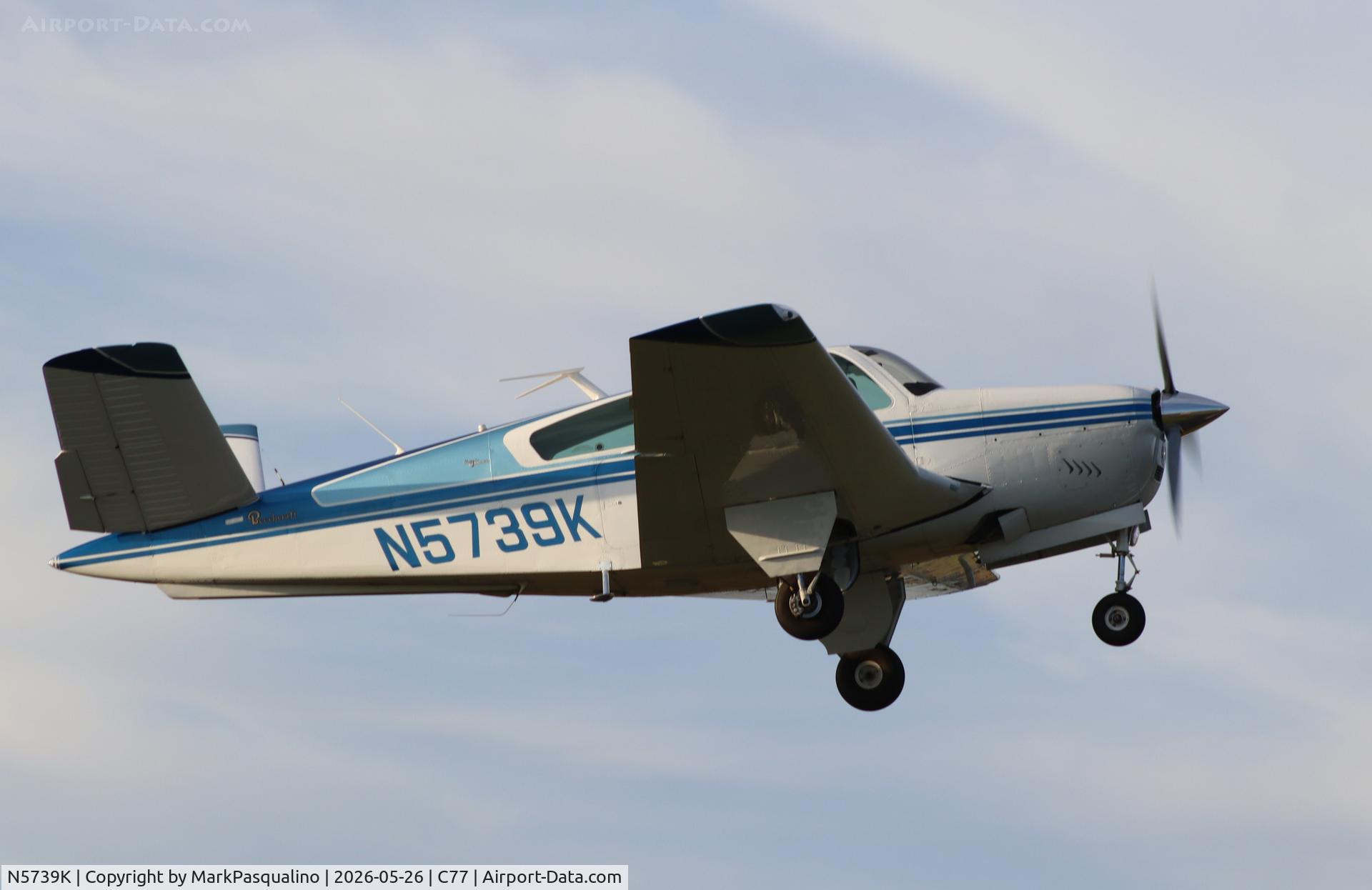 N5739K, 1964 Beech S35 Bonanza, c/n D-7519, Beech S35