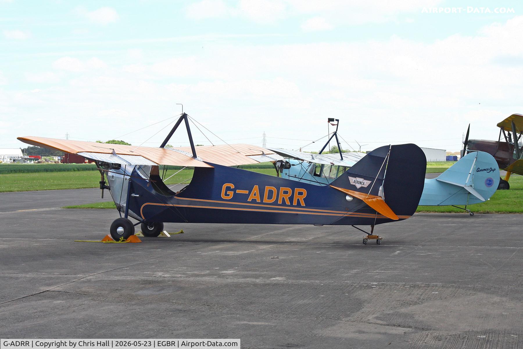 G-ADRR, 1936 Aeronca C-3 Collegian, c/n A-734, Breighton 23/05/26