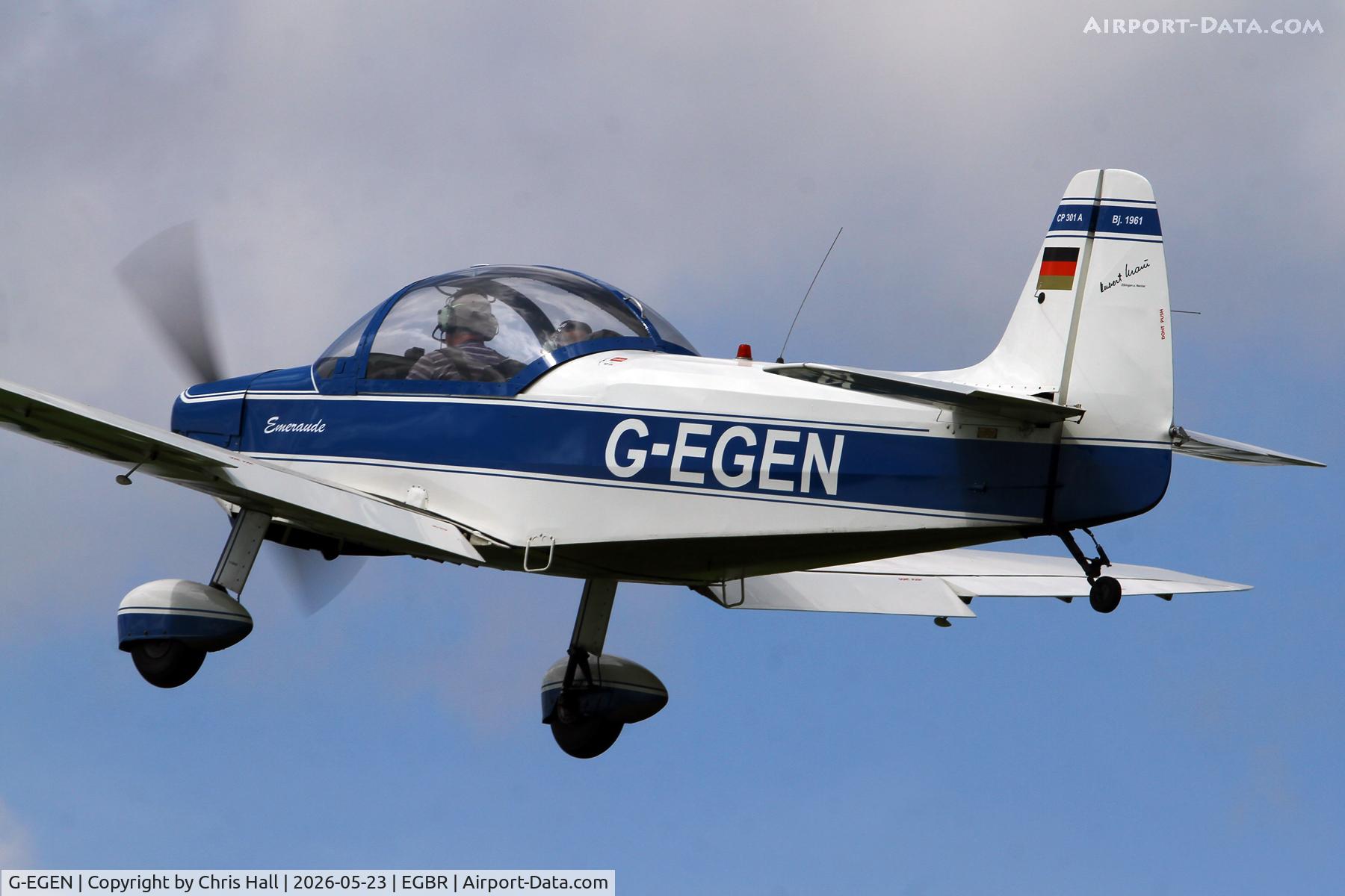G-EGEN, 1961 Piel CP-301A Emeraude, c/n AB.402, Breighton 23/05/26