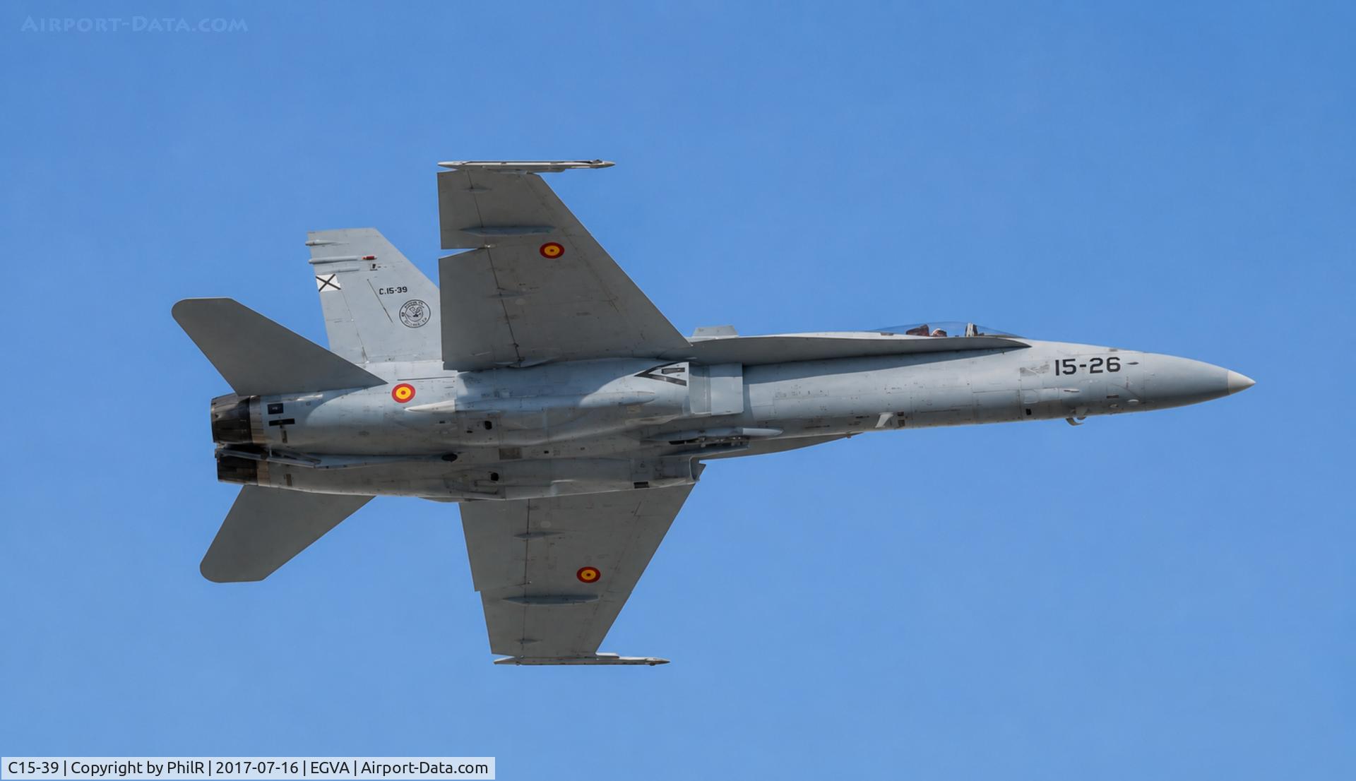 C15-39, McDonnell Douglas EF-18A Hornet, c/n 0670/A544, C.15-39 McDonnell Douglas EF-18M Hornet SpanishAF RIAT 
