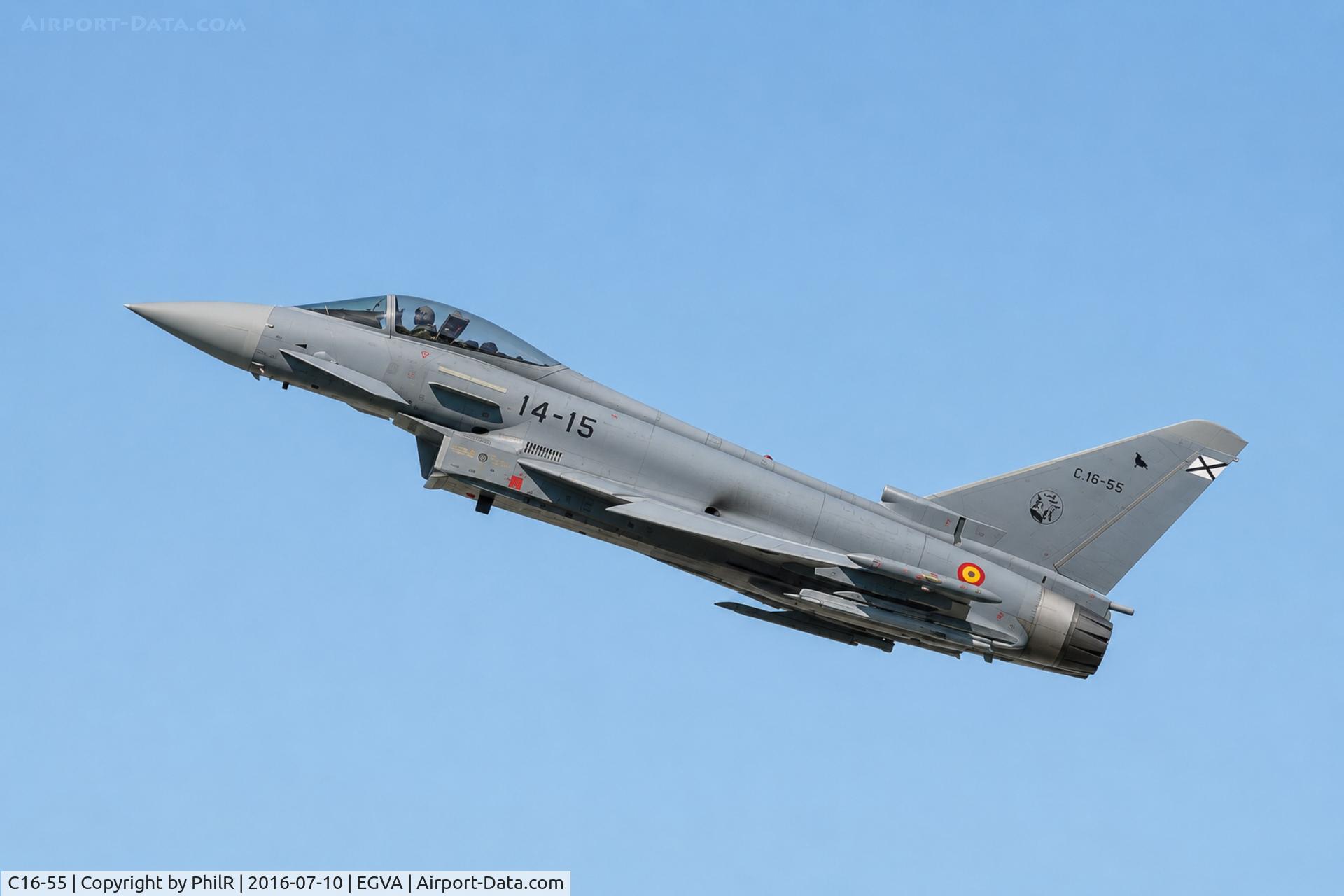 C16-55, Eurofighter EF-2000 Typhoon S, c/n SS037, C.16-55 Eurofighter EF2000 SpanAF RIAT 