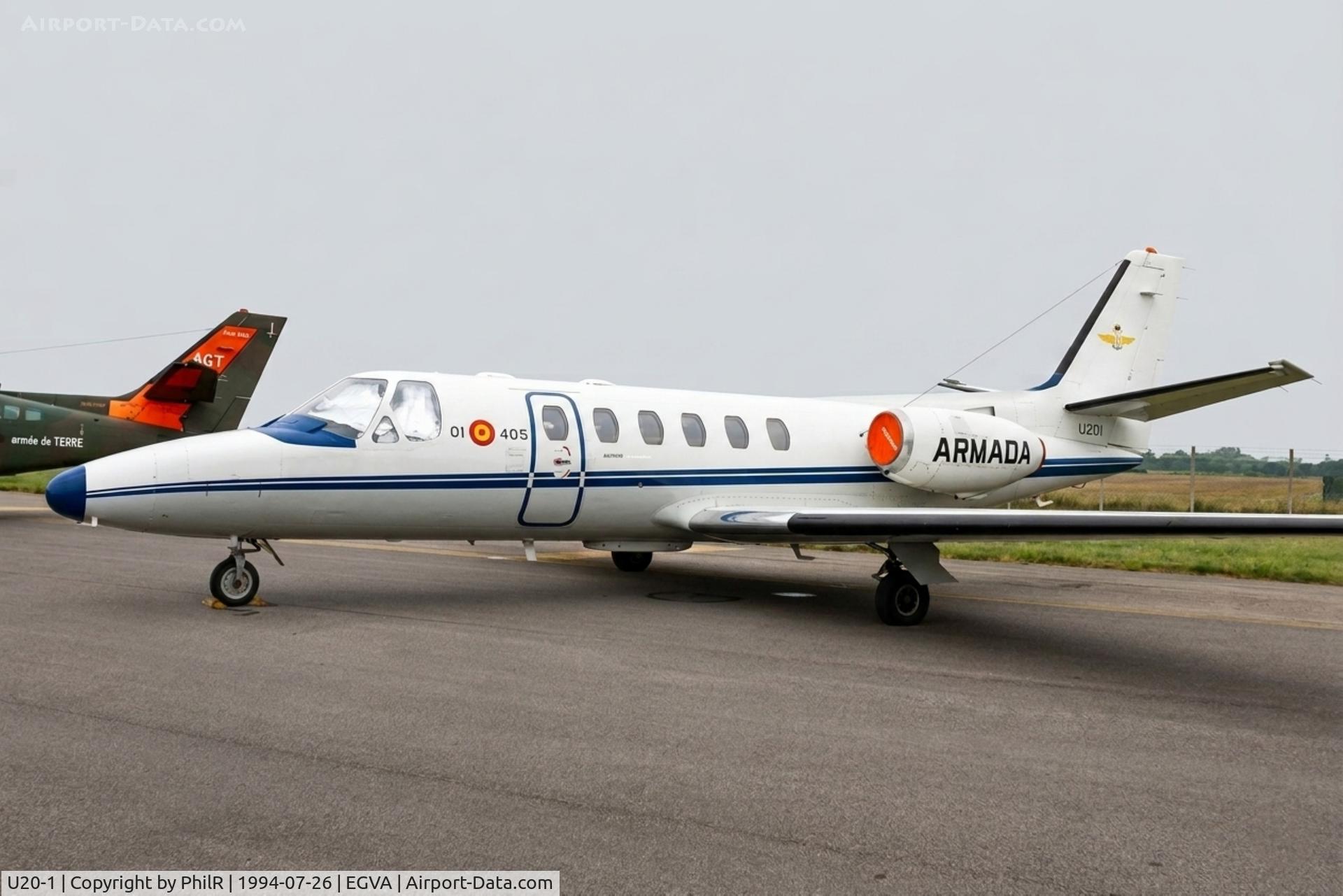 U20-1, 1982 Cessna 550 Citation II, c/n 550-0425, U-20-1 1983 Cessna 550 Citation ll Spanish Navy IAT

