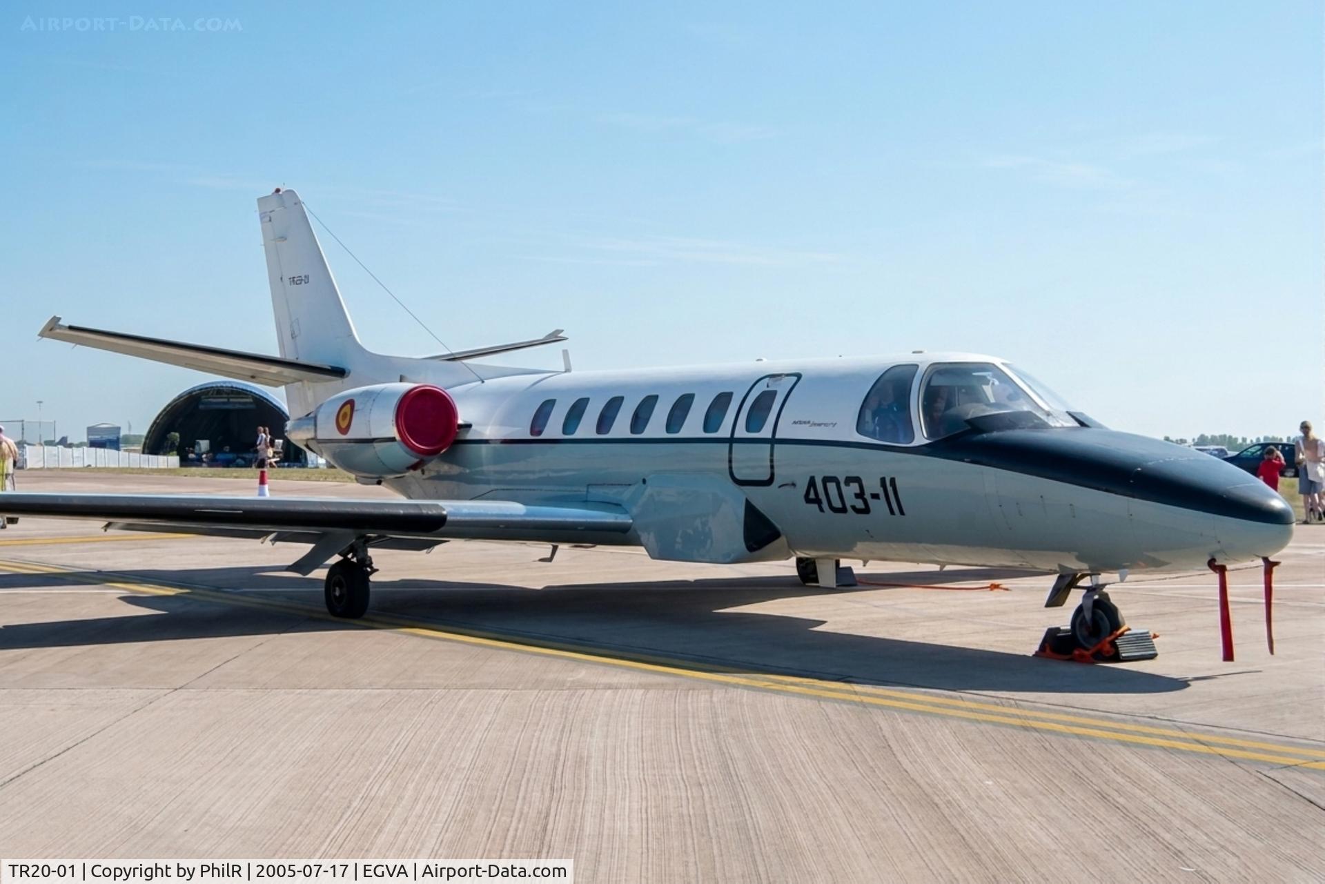 TR20-01, 1992 Cessna 560 Citation V, c/n 560-0161, TR20-01 1992 Cessna Citation 560 SpanAF RIAT 
