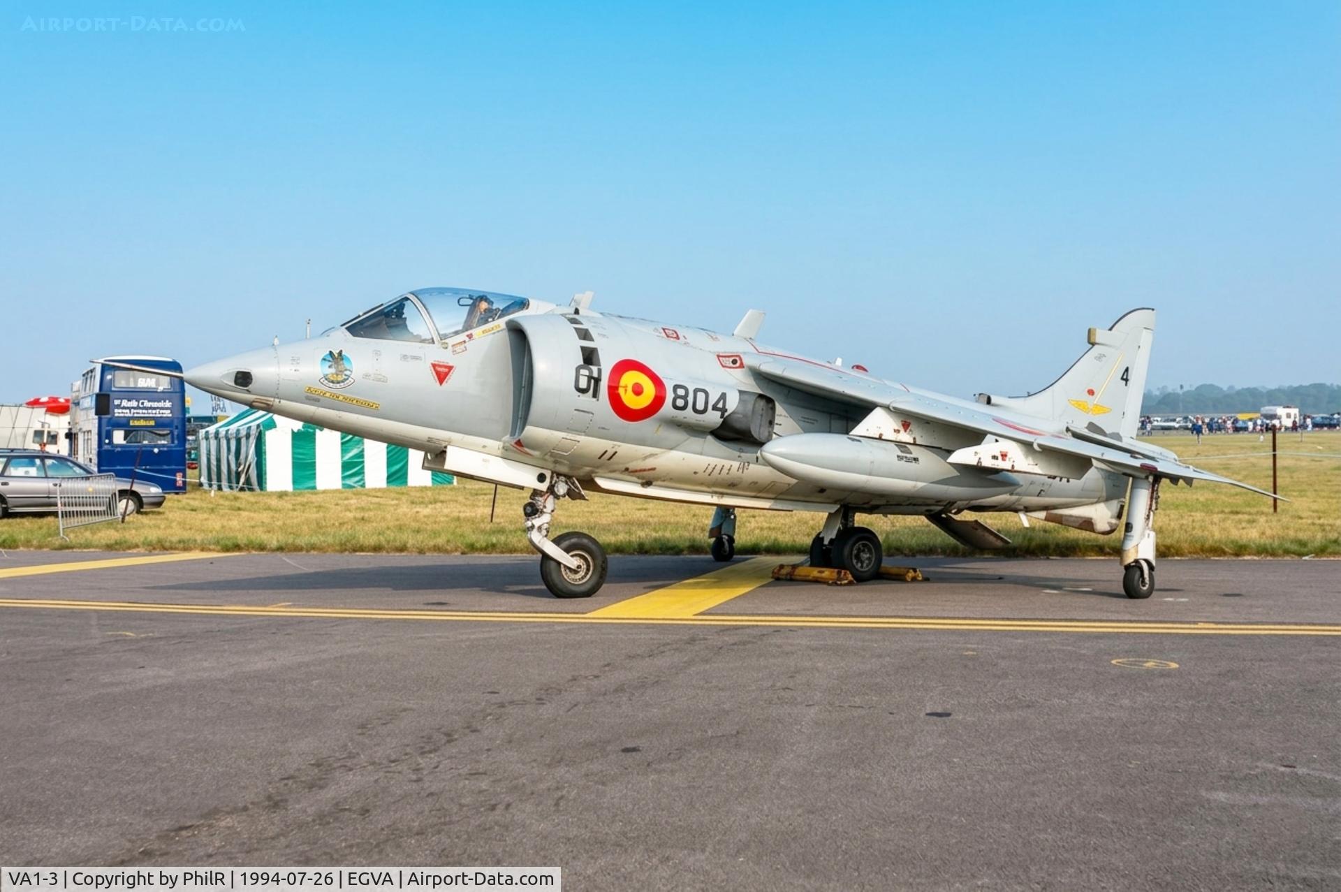 VA1-3, Hawker Siddeley AV-8S Matador, c/n 712184, VA.1-301 MD AV-8S Matador Spanish Navy IAT 