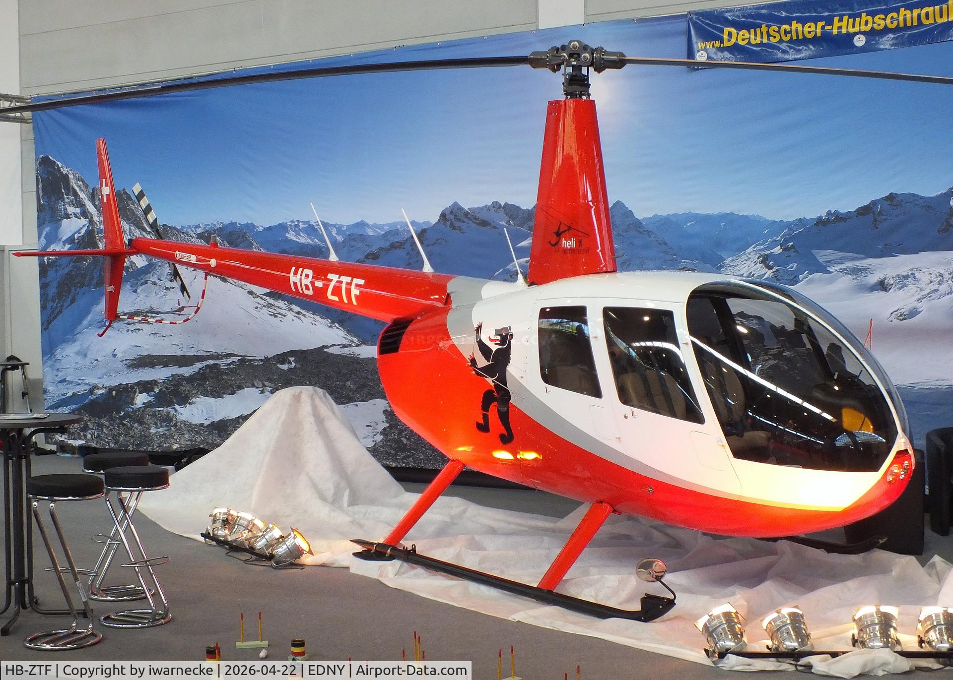 HB-ZTF, 2012 Robinson R44 Raven II, c/n 13345, Robinson R44 Raven II at the AERO 2026, Friedrichshafen