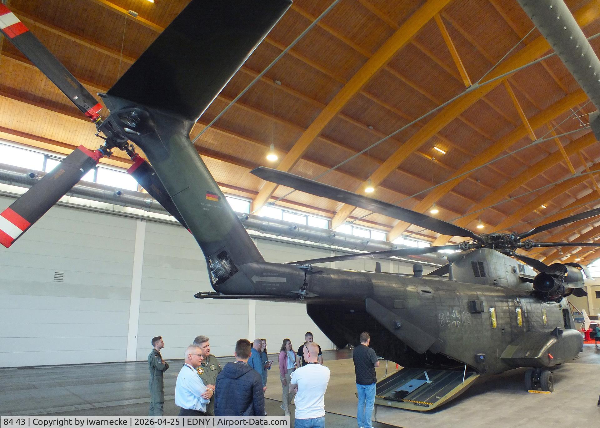 84 43, 1972 Sikorsky (VFW-Fokker) CH-53G, c/n V65-041, Sikorsky (VFW-Fokker) CH-53G of the Luftwaffe (German Air Force) at the AERO 2026, Friedrichshafen