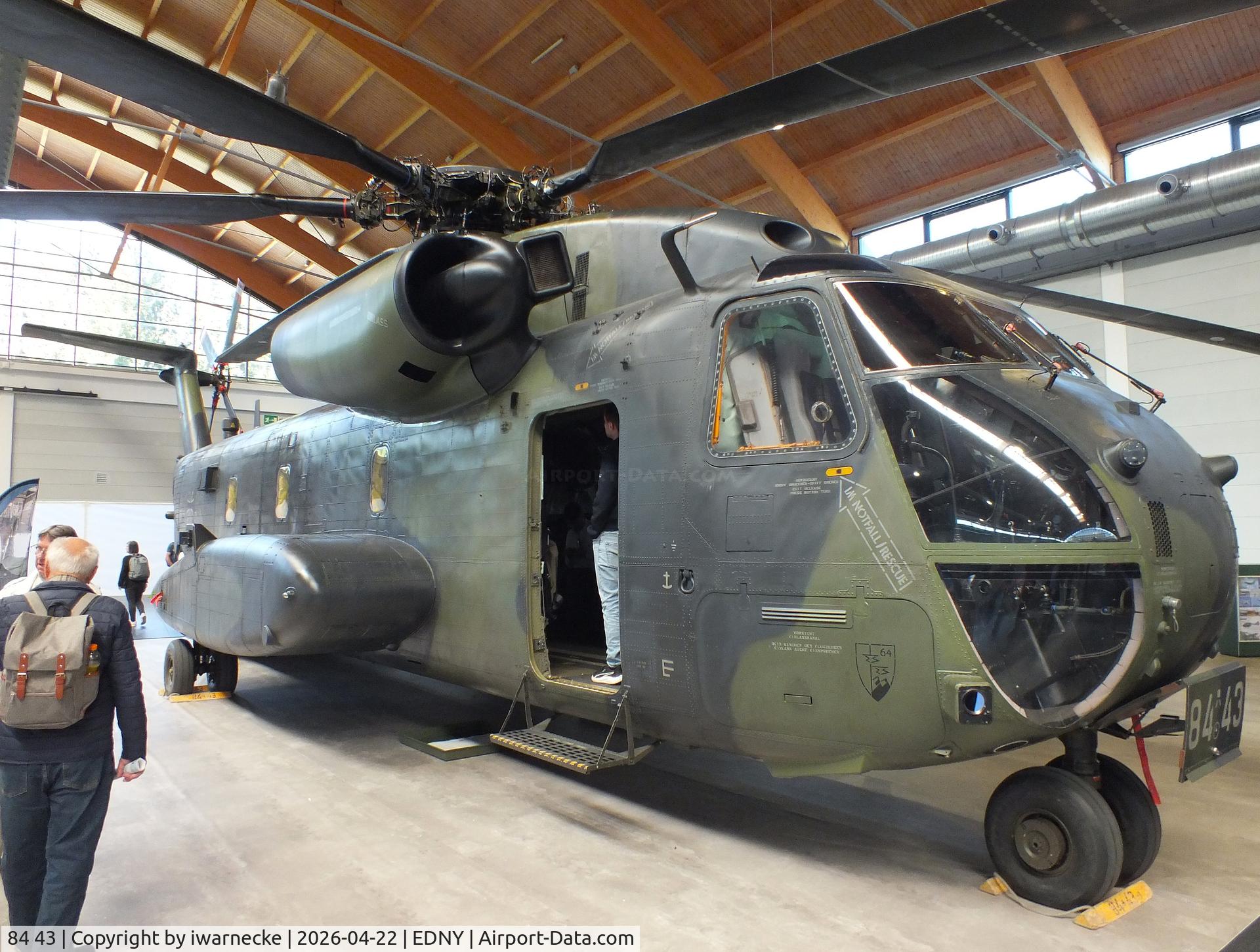 84 43, 1972 Sikorsky (VFW-Fokker) CH-53G, c/n V65-041, Sikorsky (VFW-Fokker) CH-53G of the Luftwaffe (German Air Force) at the AERO 2026, Friedrichshafen