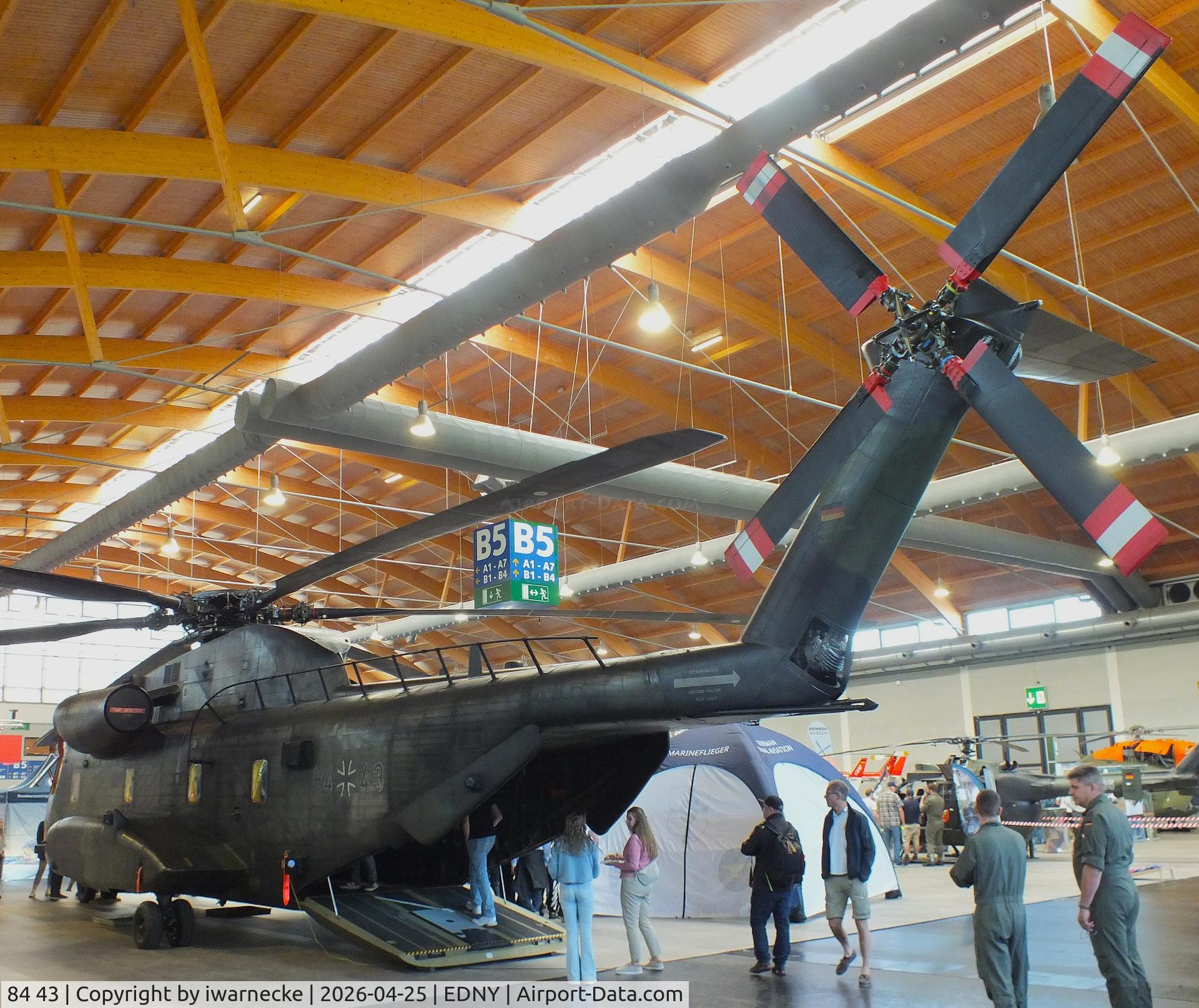 84 43, 1972 Sikorsky (VFW-Fokker) CH-53G, c/n V65-041, Sikorsky (VFW-Fokker) CH-53G of the Luftwaffe (German Air Force) at the AERO 2026, Friedrichshafen
