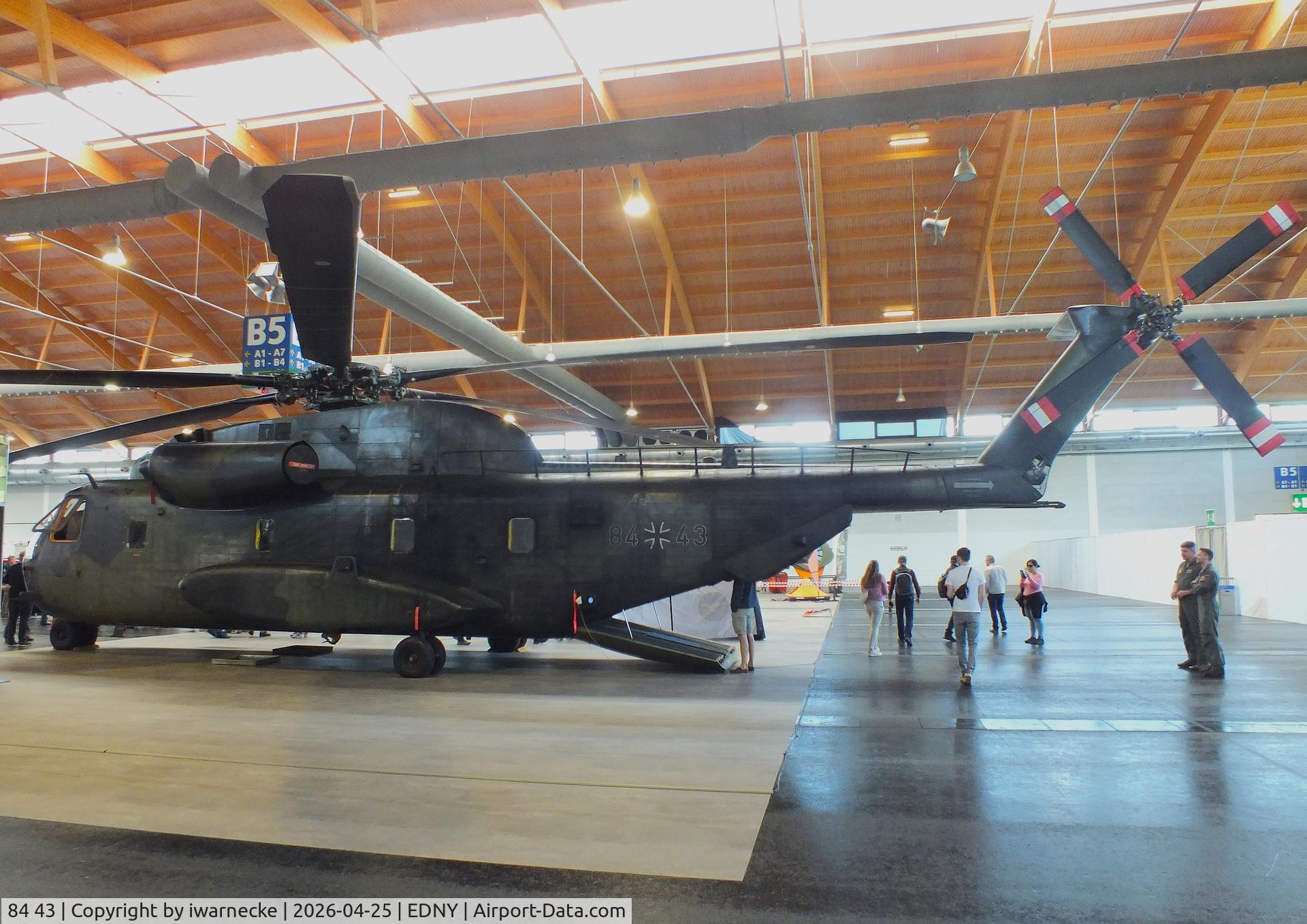 84 43, 1972 Sikorsky (VFW-Fokker) CH-53G, c/n V65-041, Sikorsky (VFW-Fokker) CH-53G of the Luftwaffe (German Air Force) at the AERO 2026, Friedrichshafen