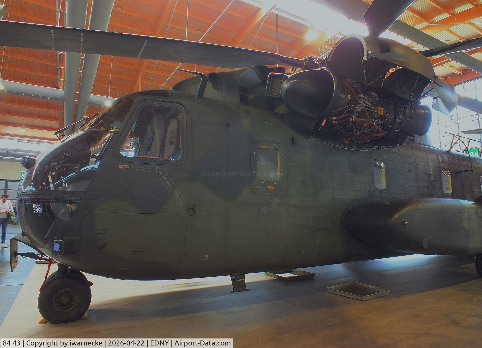 84 43, 1972 Sikorsky (VFW-Fokker) CH-53G, c/n V65-041, Sikorsky (VFW-Fokker) CH-53G of the Luftwaffe (German Air Force) at the AERO 2026, Friedrichshafen