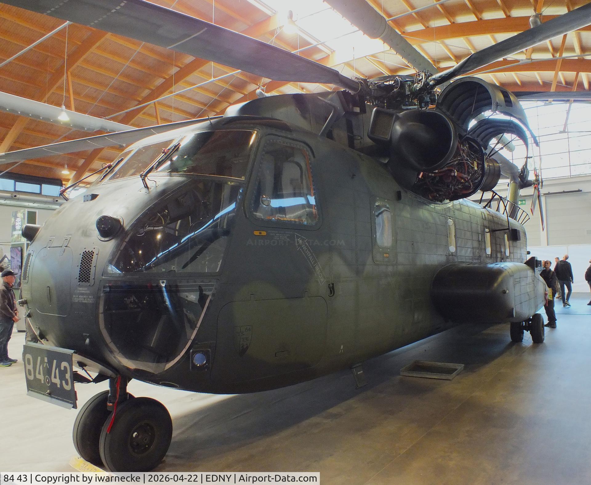 84 43, 1972 Sikorsky (VFW-Fokker) CH-53G, c/n V65-041, Sikorsky (VFW-Fokker) CH-53G of the Luftwaffe (German Air Force) at the AERO 2026, Friedrichshafen