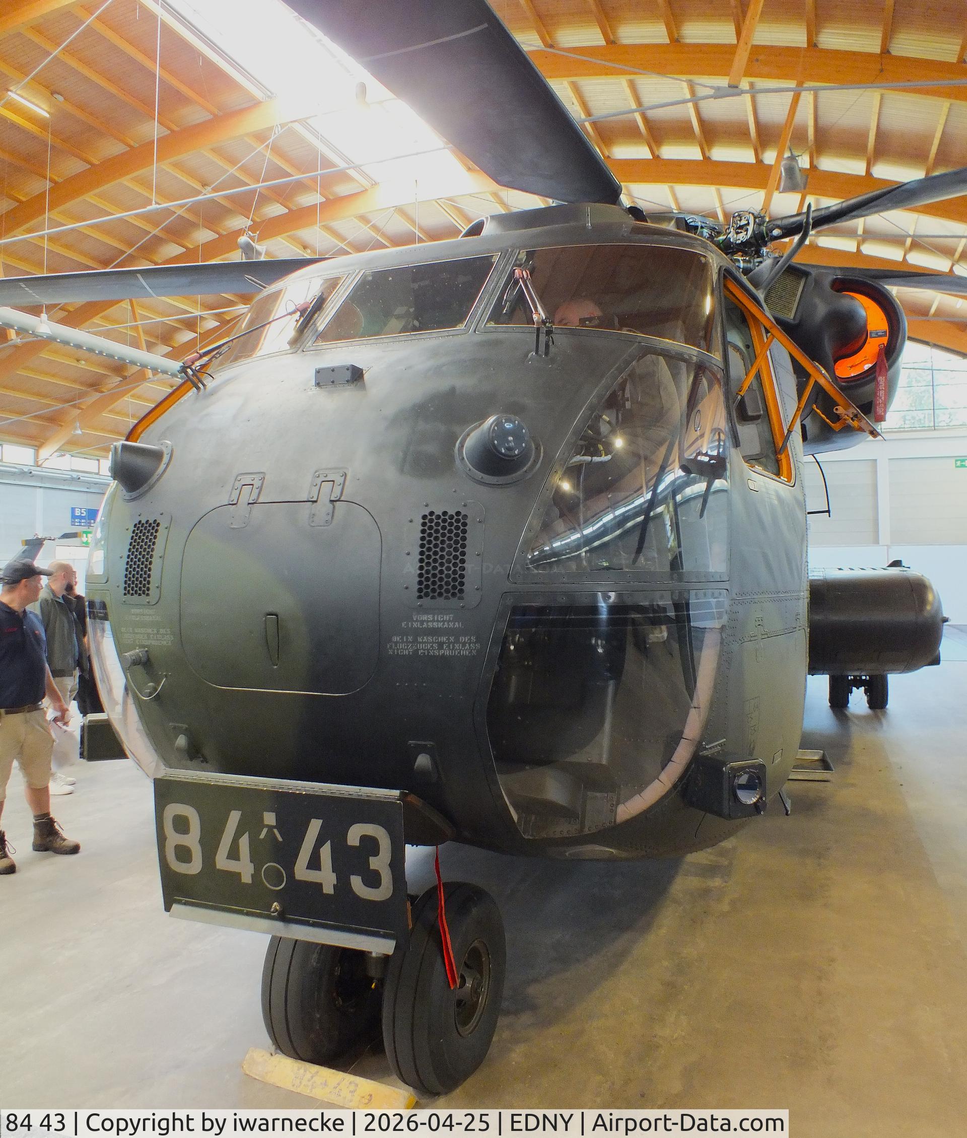 84 43, 1972 Sikorsky (VFW-Fokker) CH-53G, c/n V65-041, Sikorsky (VFW-Fokker) CH-53G of the Luftwaffe (German Air Force) at the AERO 2026, Friedrichshafen