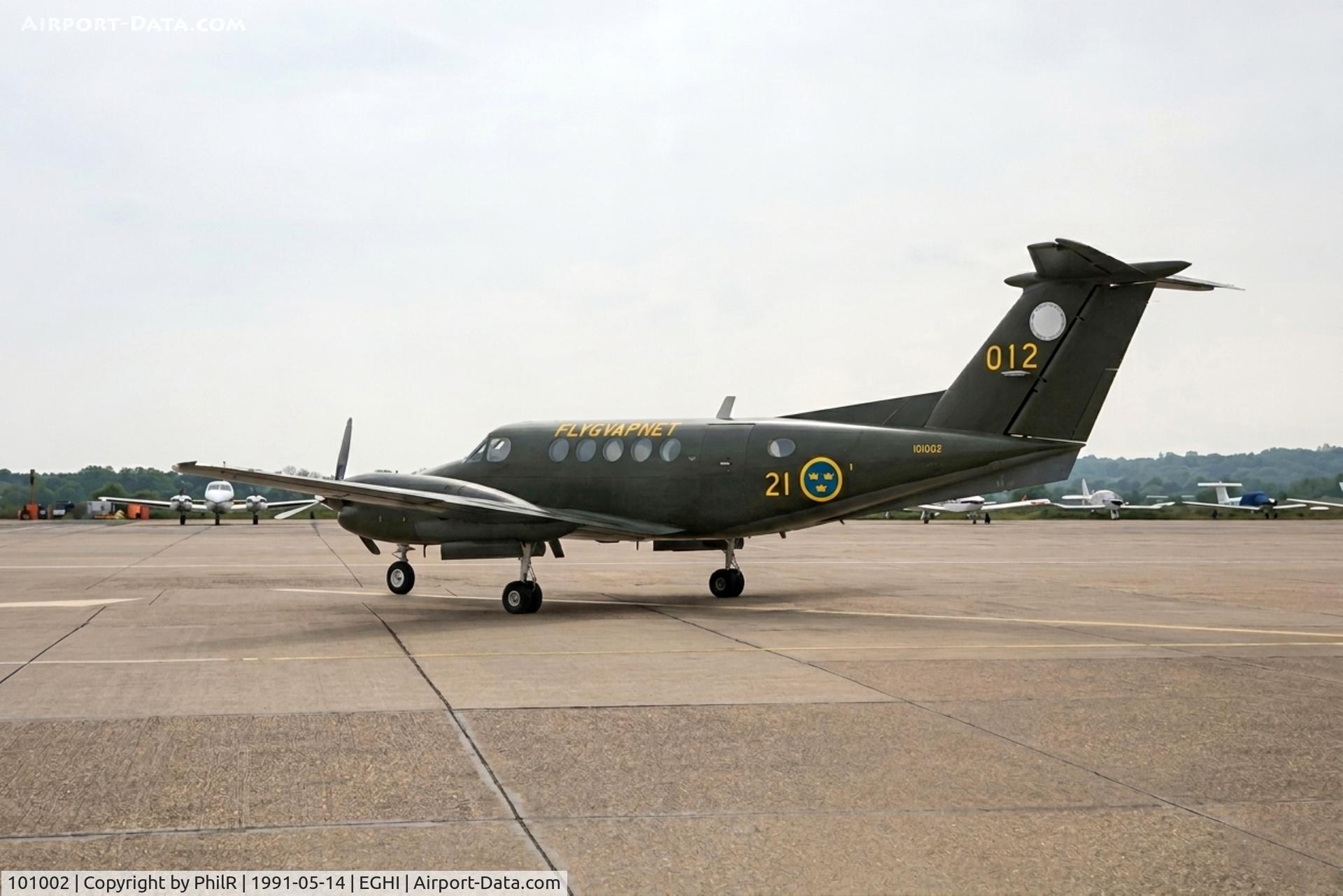 101002, 1979 Beech 200 Super King Air, c/n BB-459, 012 1979 Beech King Air 200 RSwedAF Southampton
