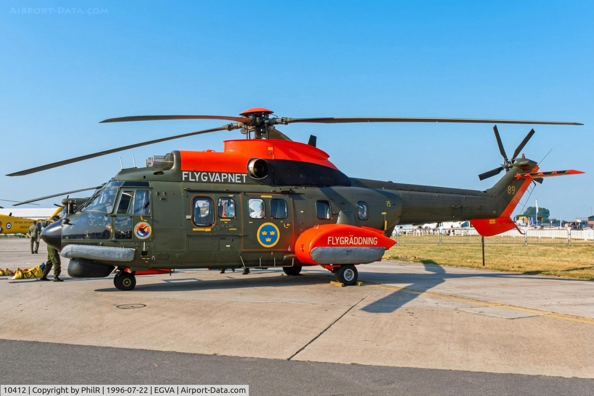 10412, Aérospatiale Hkp.10 Super Puma (AS-332M1), c/n 2412, 10412 Aerospatiale AS332M-1Hkp10 Super Puma RSwedAF IAT
