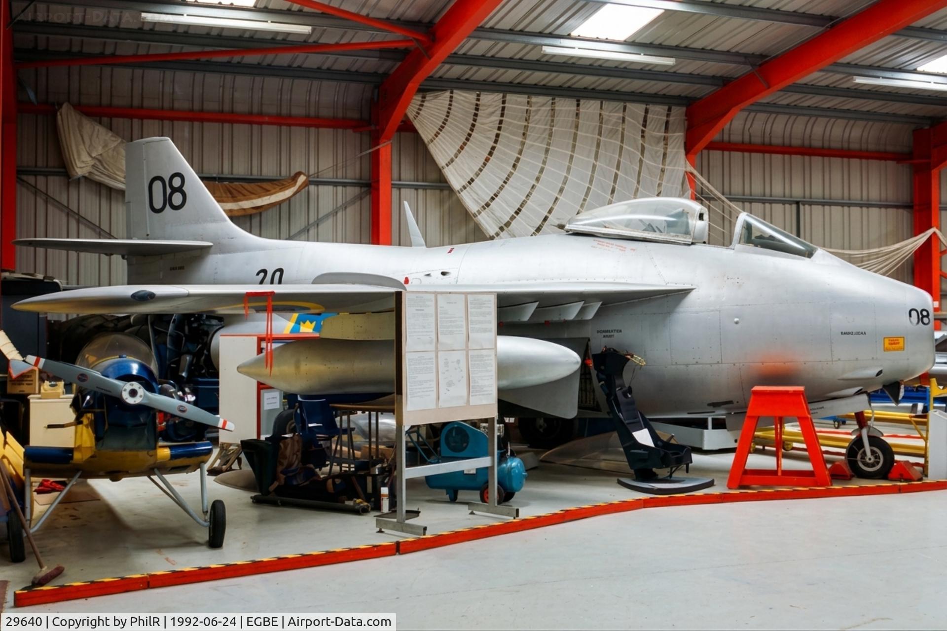 29640, Saab J-29F Tunnan, c/n 29640, 29640 1948 Saab 29F Tunnan RSwedAF MAM Coventry
