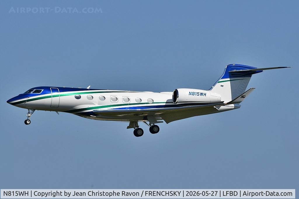 N815WH, 2025 Gulfstream Aerospace  GVII-G600, c/n 73180, Bergerac (EGC)	Bordeaux (BOD)	(N815WH)