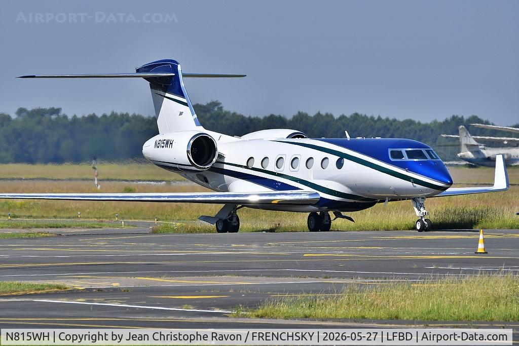 N815WH, 2025 Gulfstream Aerospace  GVII-G600, c/n 73180, Bergerac (EGC)	Bordeaux (BOD)	(N815WH)