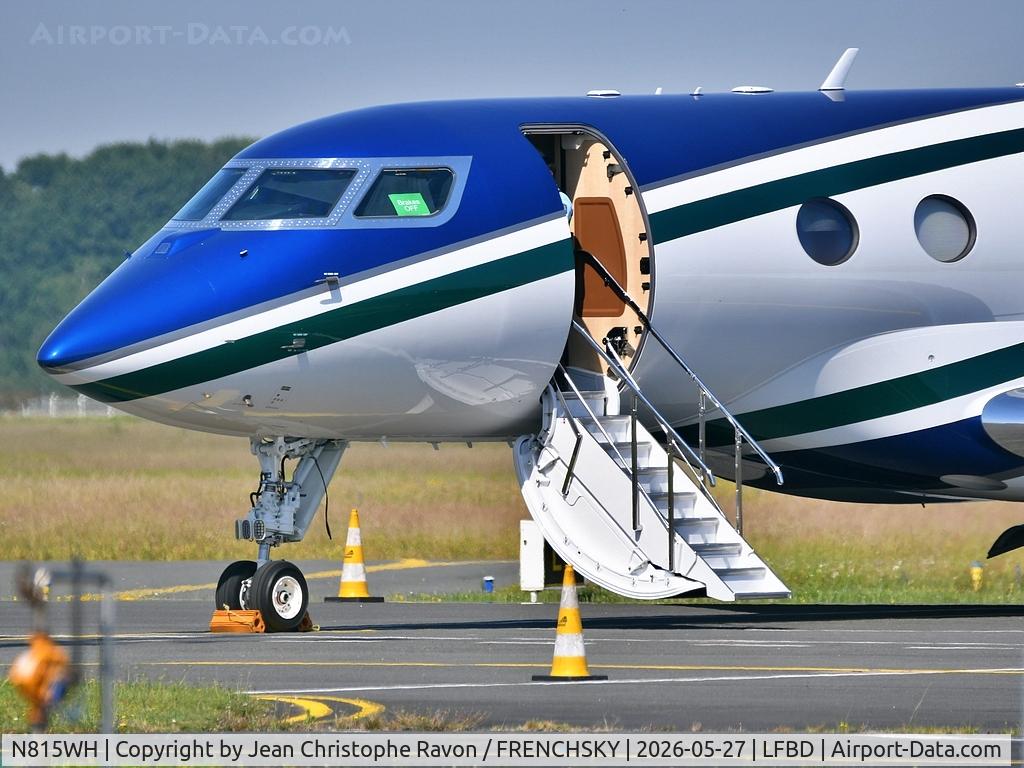 N815WH, 2025 Gulfstream Aerospace  GVII-G600, c/n 73180, Bergerac (EGC)	Bordeaux (BOD)	(N815WH)