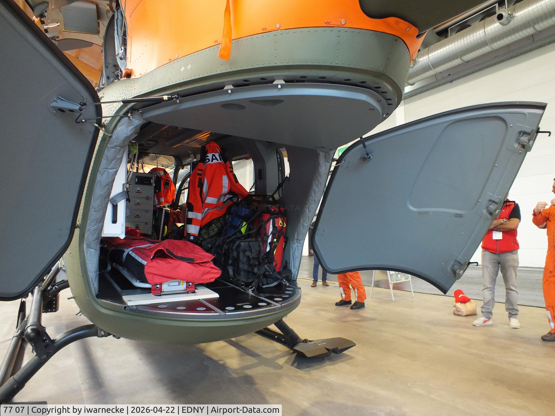 77 07, 2019 Airbus Helicopters H-145M (BK-117D-2), c/n 20274, Airbus Helicopters H145M LUH SAR of Heeresflieger (German army aviation) at the AERO 2026, Friedrichshafen