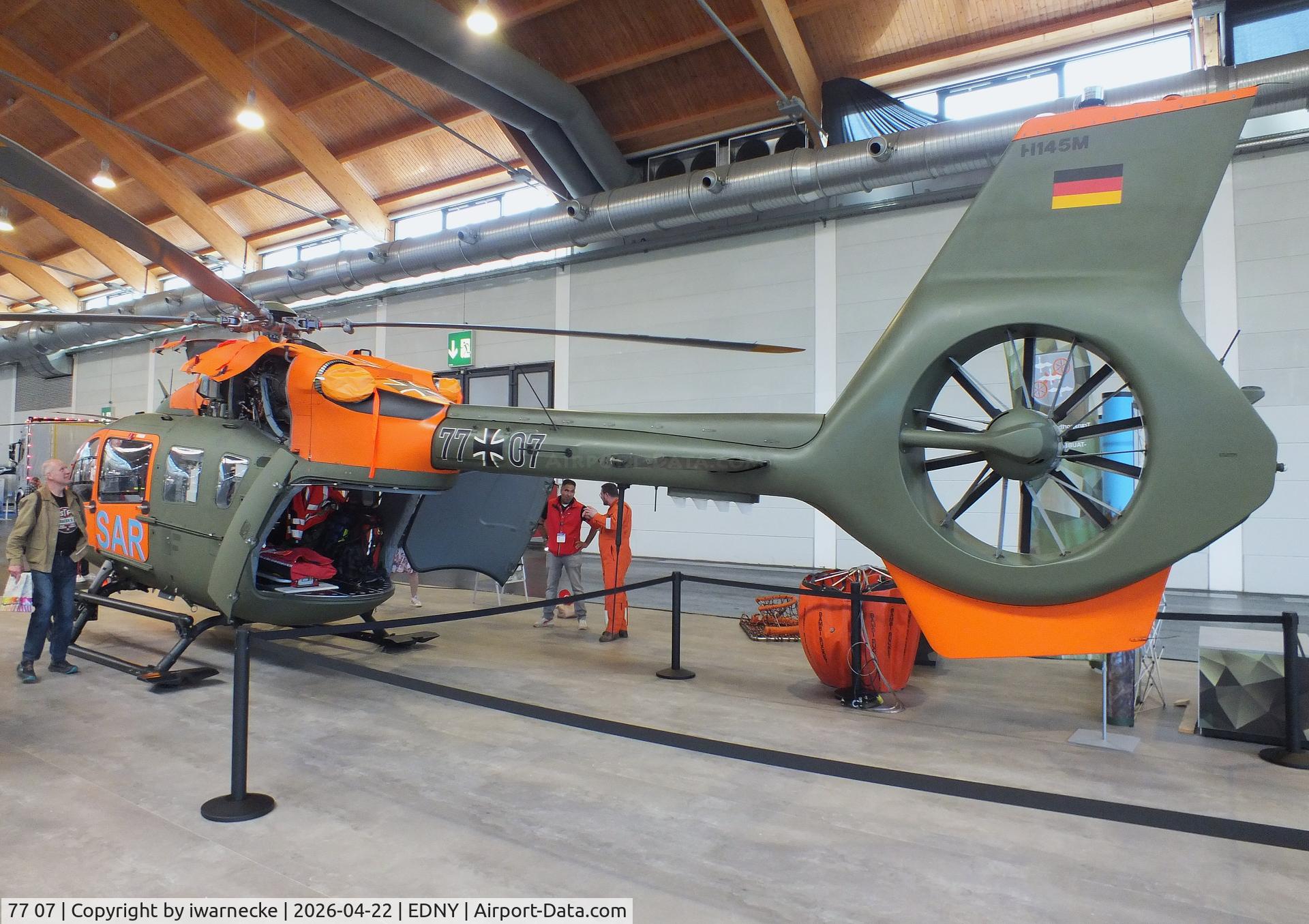 77 07, 2019 Airbus Helicopters H-145M (BK-117D-2), c/n 20274, Airbus Helicopters H145M LUH SAR of Heeresflieger (German army aviation) at the AERO 2026, Friedrichshafen