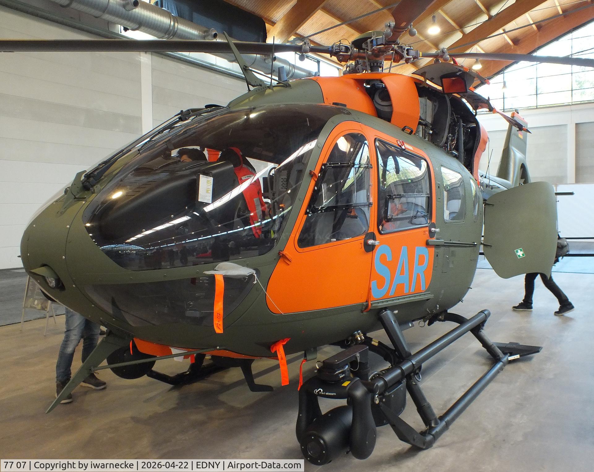 77 07, 2019 Airbus Helicopters H-145M (BK-117D-2), c/n 20274, Airbus Helicopters H145M LUH SAR of Heeresflieger (German army aviation) at the AERO 2026, Friedrichshafen
