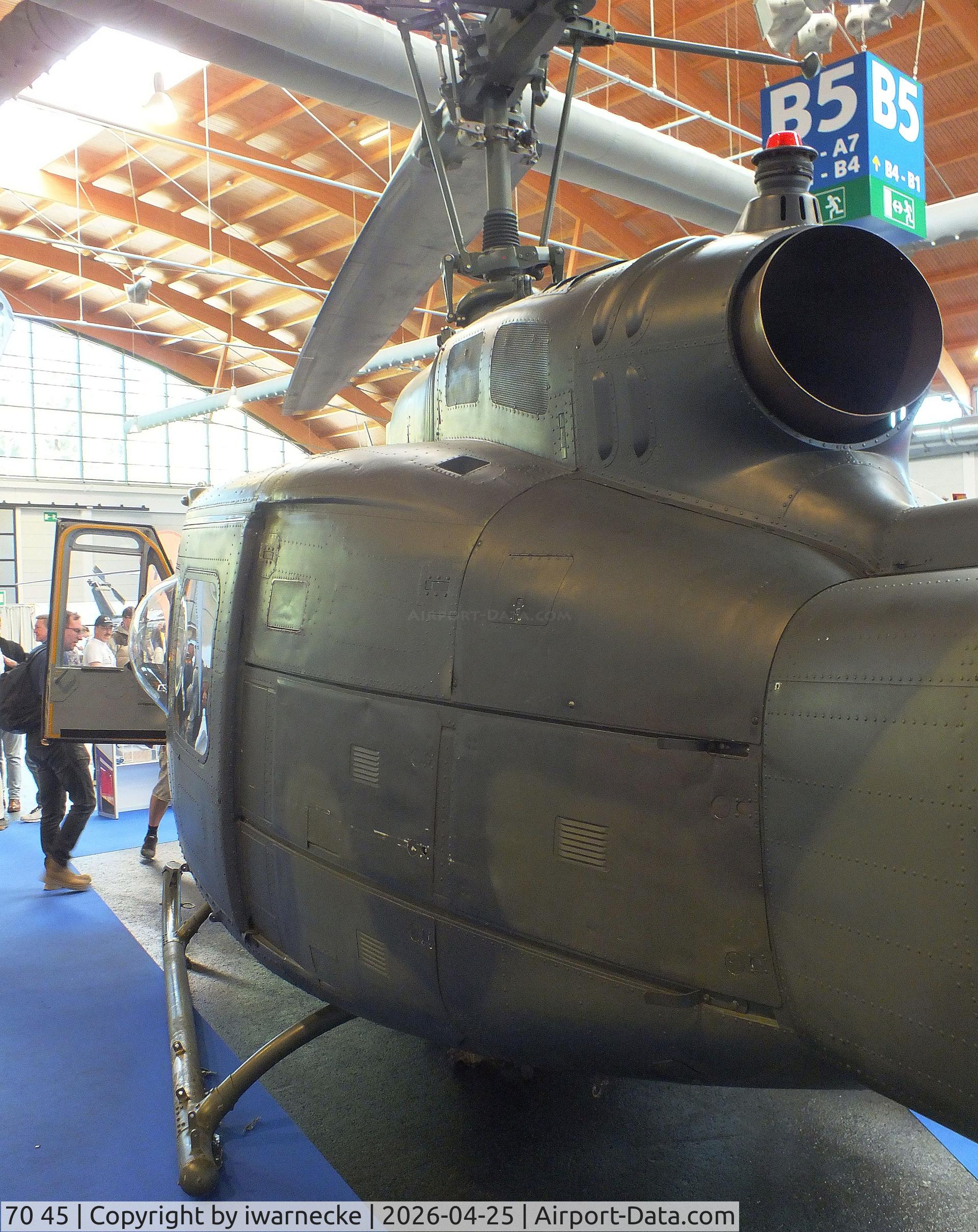 70 45, Bell UH-1D Iroquois (205), c/n 8105, Bell UH-1D Iroquois (preserved by the Dornier-Museum) at the AERO 2026, Friedrichshafen