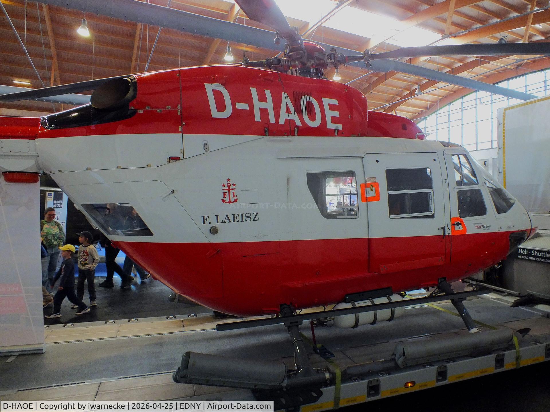 D-HAOE, Eurocopter-Kawasaki BK-117C-1, c/n 7540, MBB-Kawasaki BK-117C-1 of Northern Helicopter NHC at the AERO 2026, Friedrichshafen
