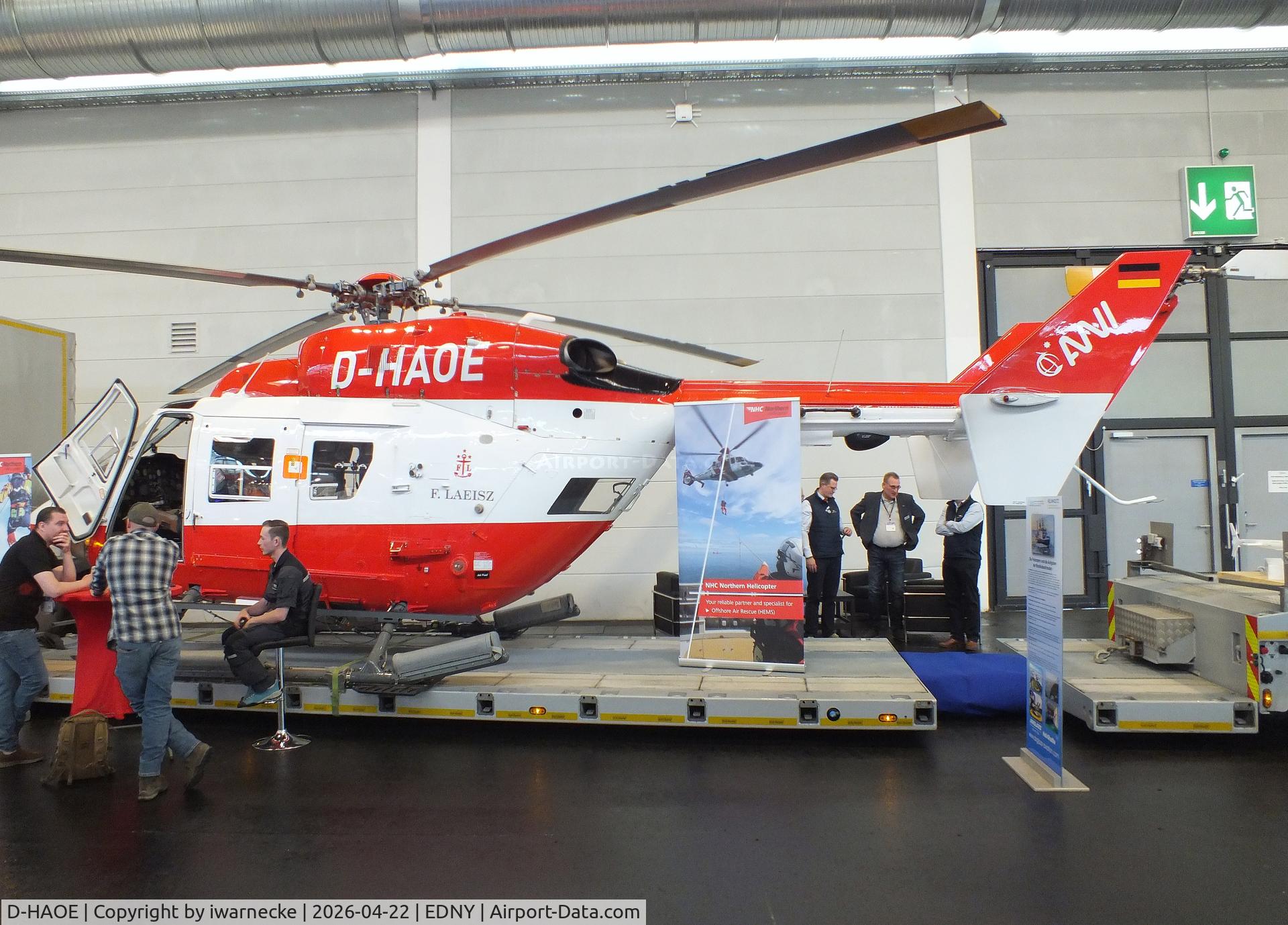 D-HAOE, Eurocopter-Kawasaki BK-117C-1, c/n 7540, MBB-Kawasaki BK-117C-1 of Northern Helicopter NHC at the AERO 2026, Friedrichshafen