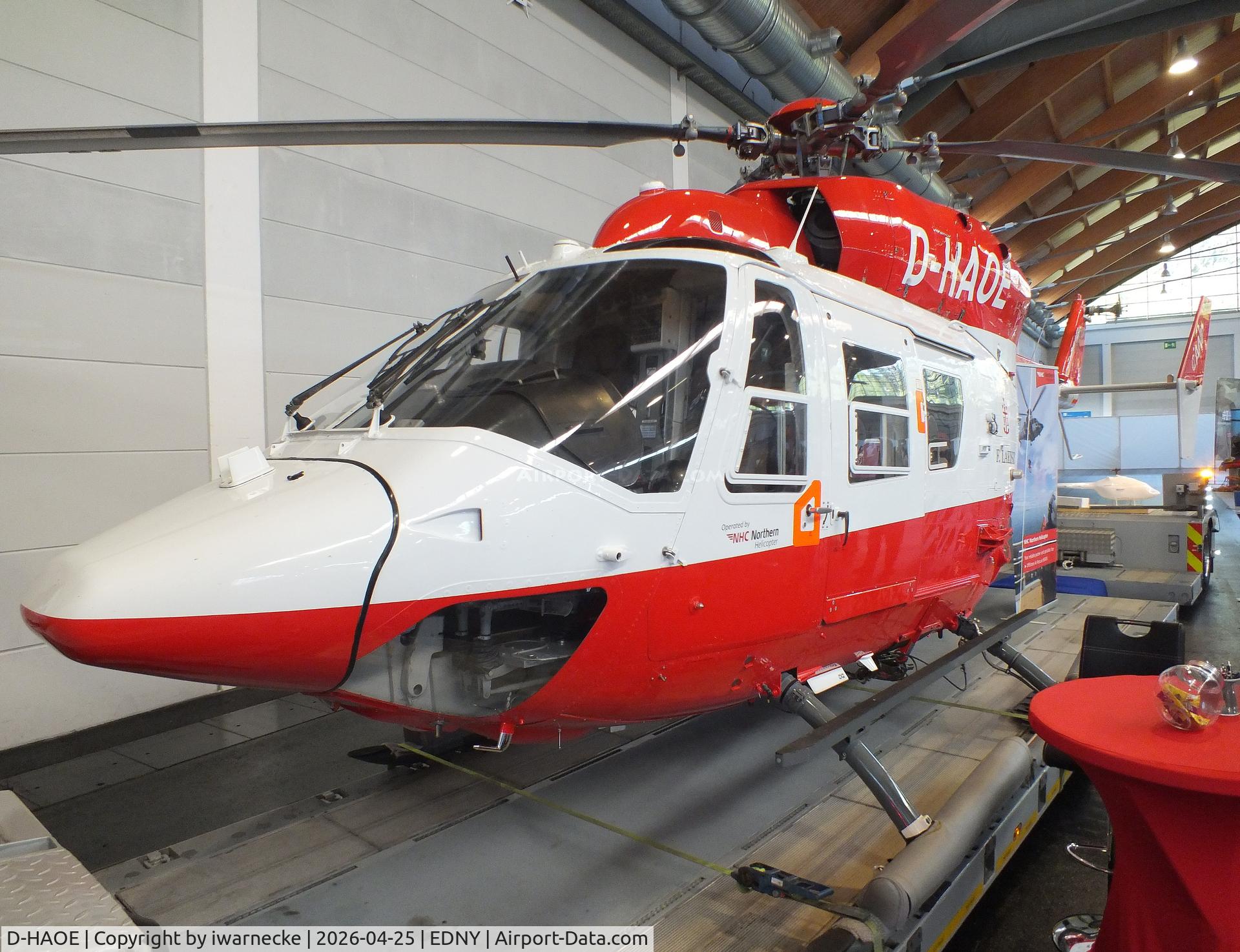 D-HAOE, Eurocopter-Kawasaki BK-117C-1, c/n 7540, MBB-Kawasaki BK-117C-1 of Northern Helicopter NHC at the AERO 2026, Friedrichshafen