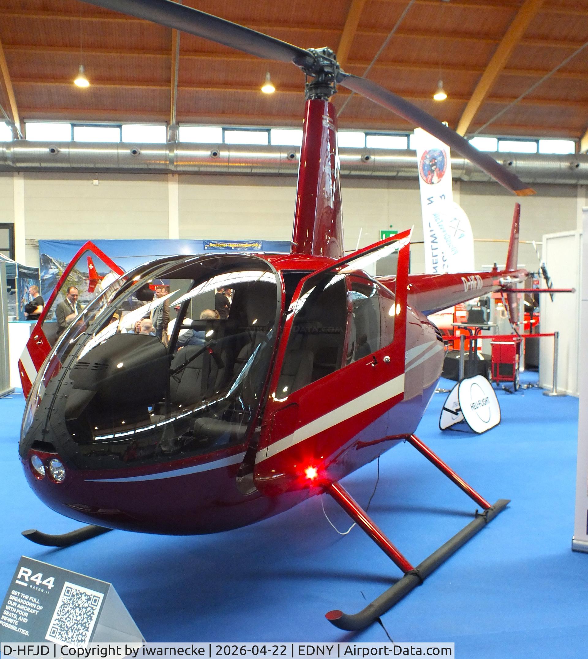 D-HFJD, 2021 Robinson R-44 Raven II, c/n 14886, Robinson R44 Raven II at the AERO 2026, Friedrichshafen