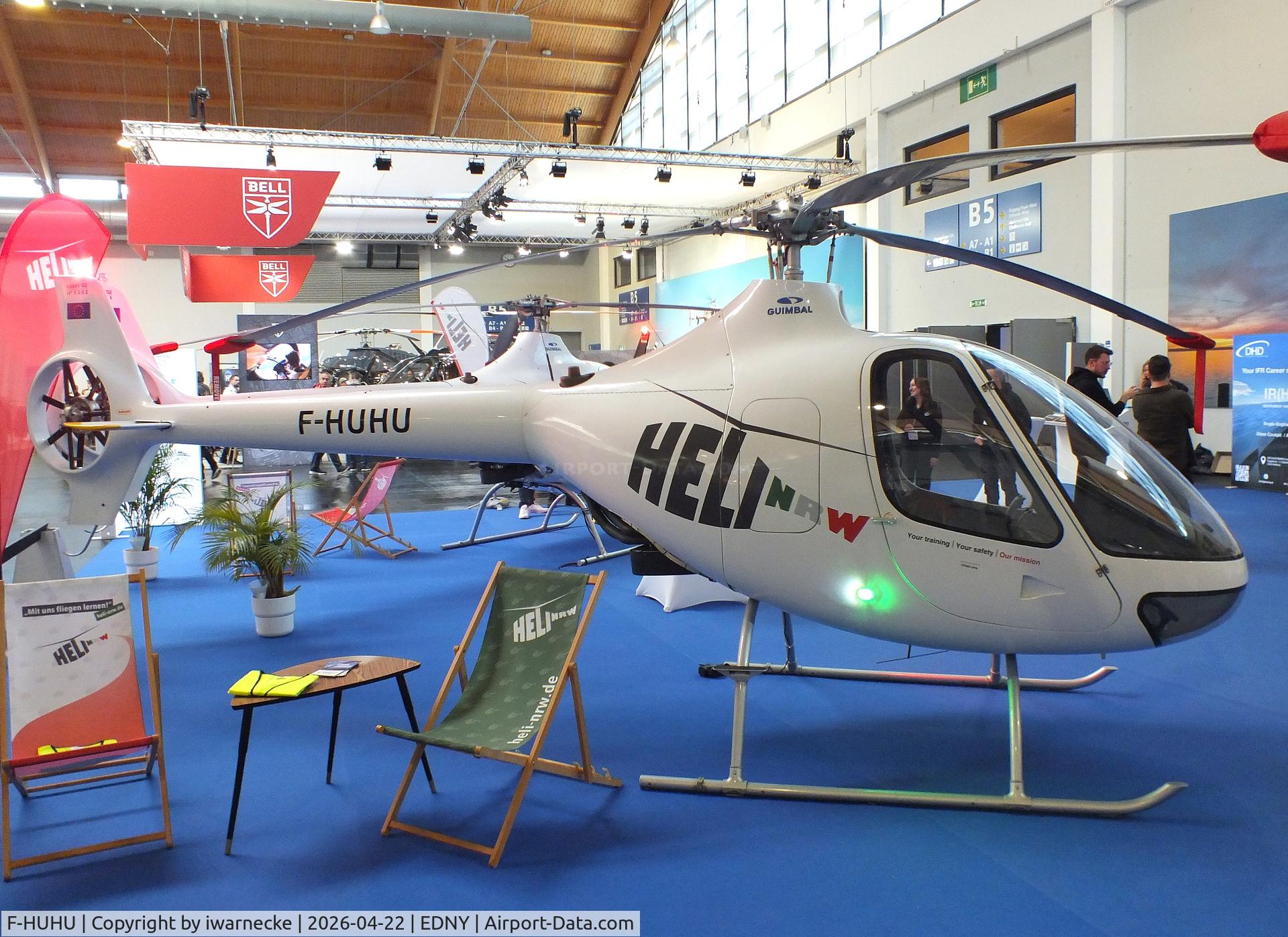 F-HUHU, Guimbal Cabri G2, c/n 1302, Guimbal Cabri G2 at the AERO 2026, Friedrichshafen
