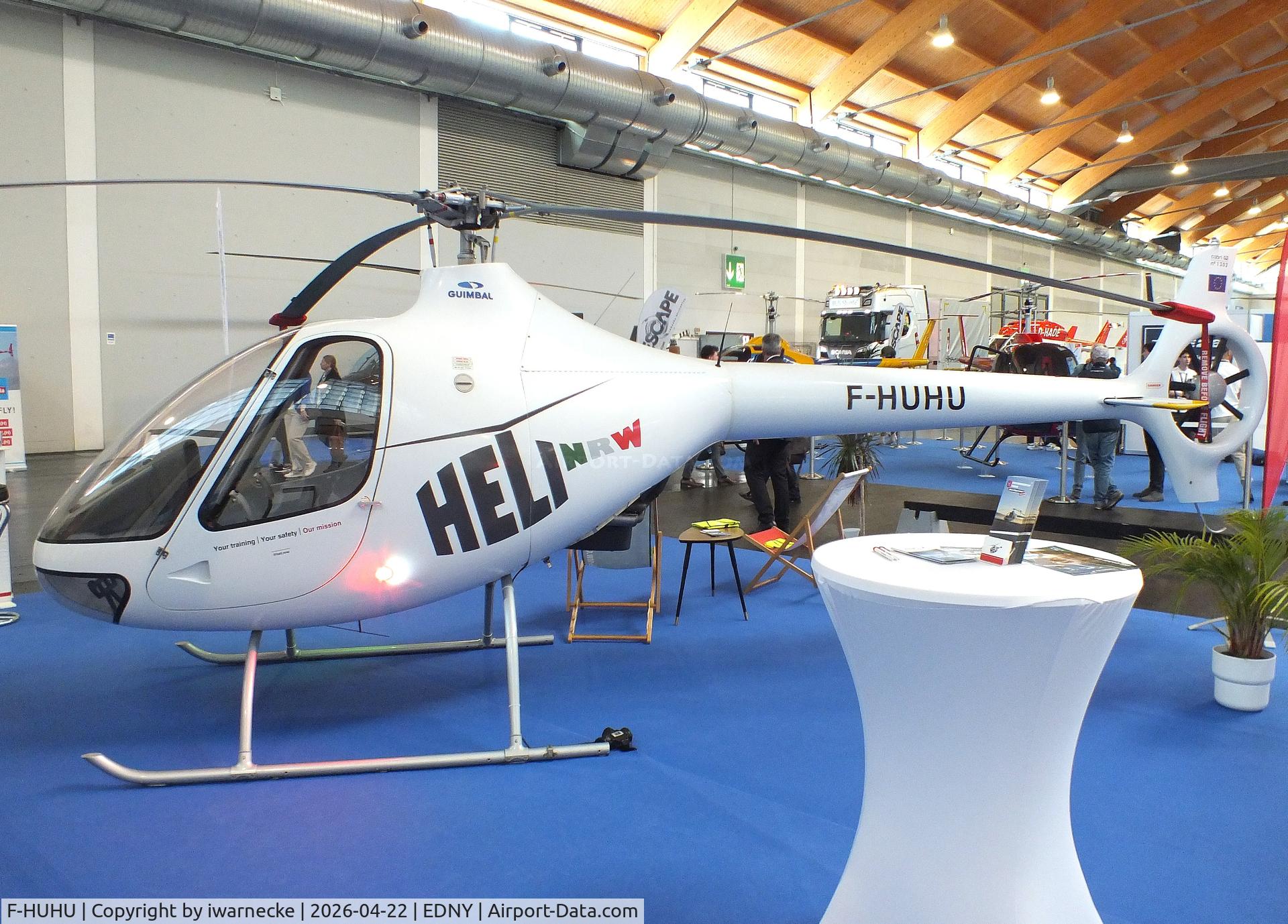 F-HUHU, Guimbal Cabri G2, c/n 1302, Guimbal Cabri G2 at the AERO 2026, Friedrichshafen