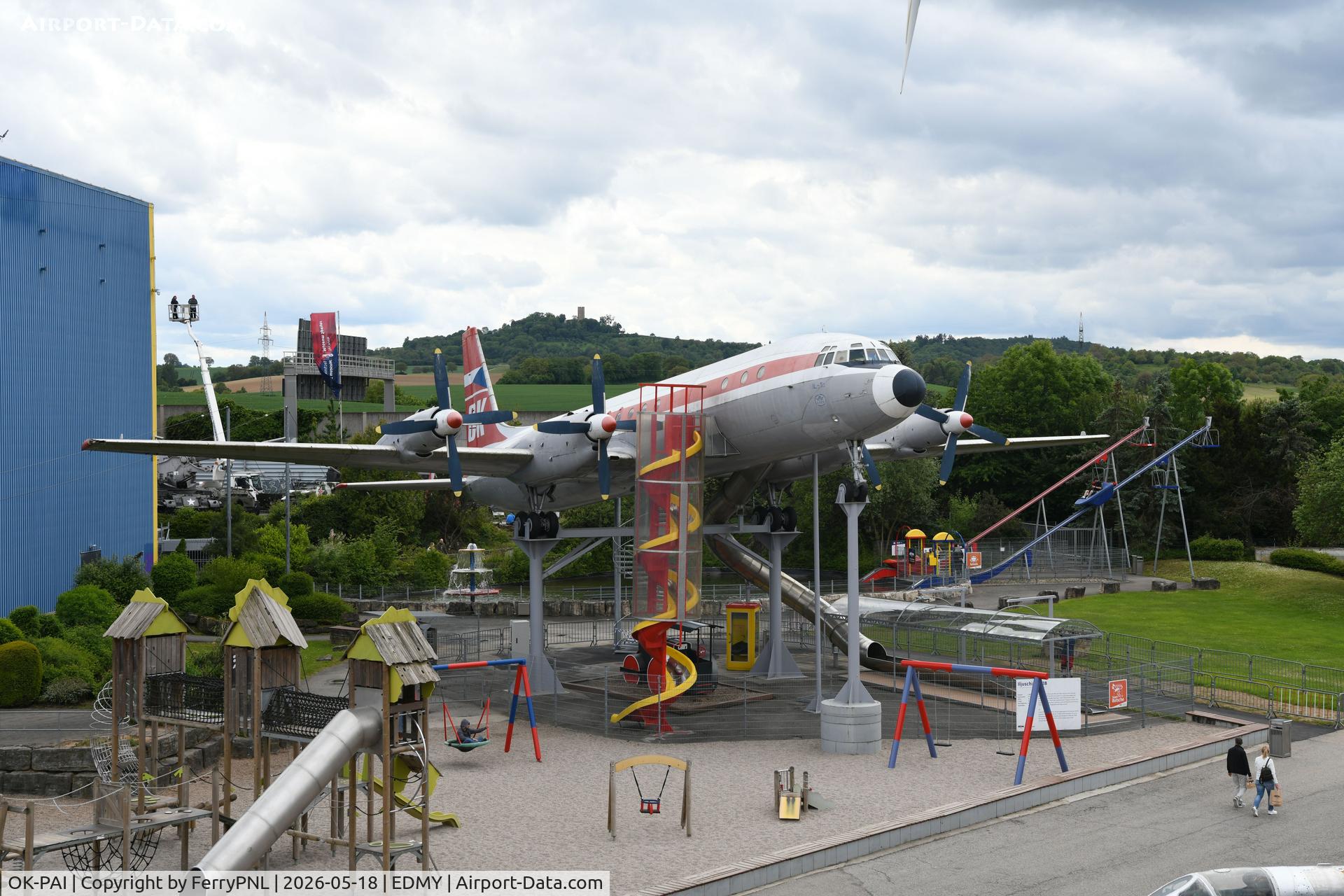 OK-PAI, 1967 Ilyushin IL-18V, c/n 187009903 l/n 99-03, Former CSA IL18 displayed at Sinsheim