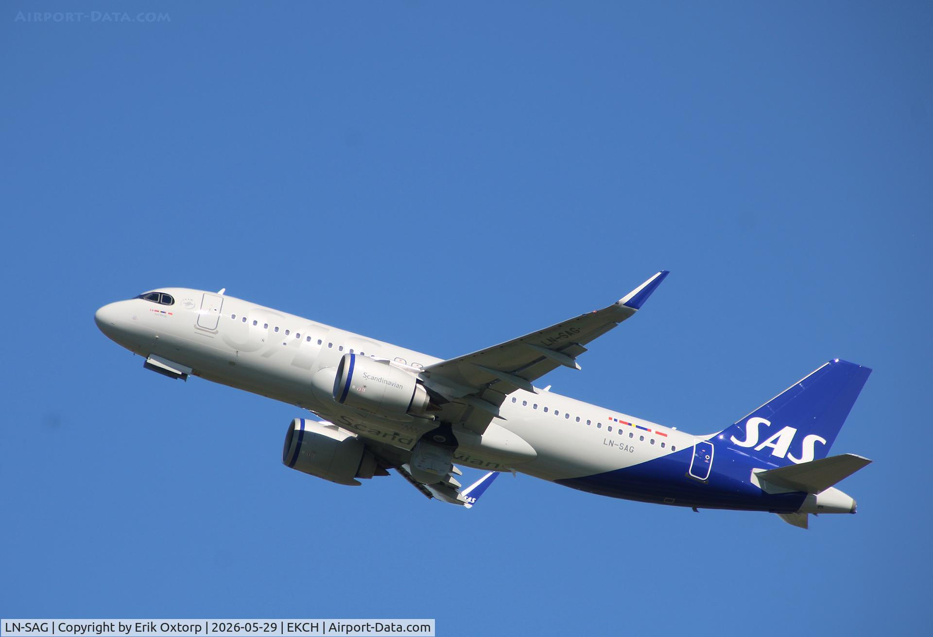 LN-SAG, Airbus A320-251N, c/n 13140, LN-SAG taking off rw 22R.   Brand new A320-251N