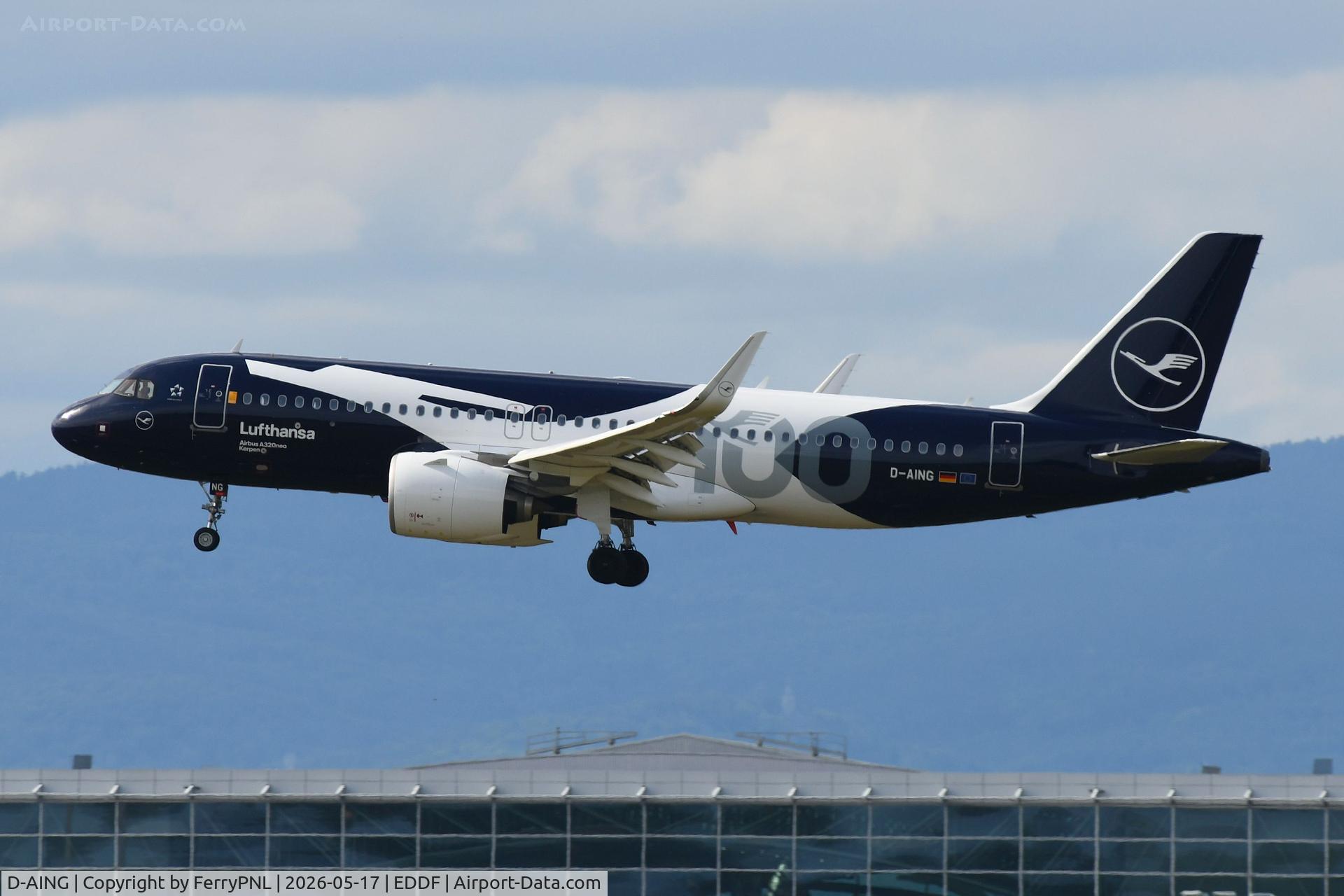 D-AING, 2017 Airbus A320-271N, c/n 7588, Lufthansa A320N in special cs celebrating 100 years 