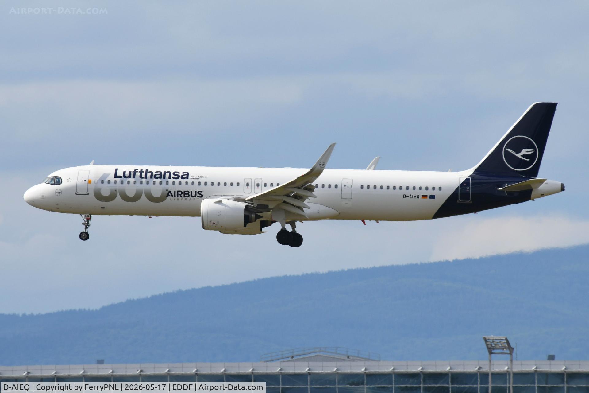 D-AIEQ, 2023 Airbus A321-271NX, c/n 11267, LH A321N, apparently its 600th Airbus