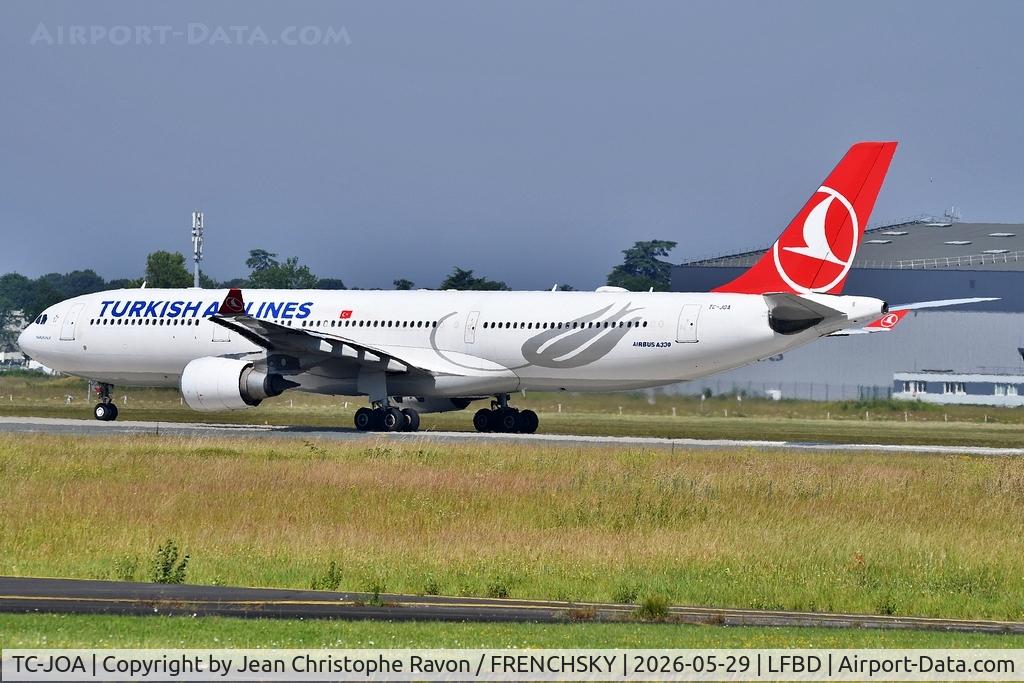 TC-JOA, 2014 Airbus A330-303, c/n 1501, 	Bordeaux (BOD)	Istanbul (IST)	TK1390