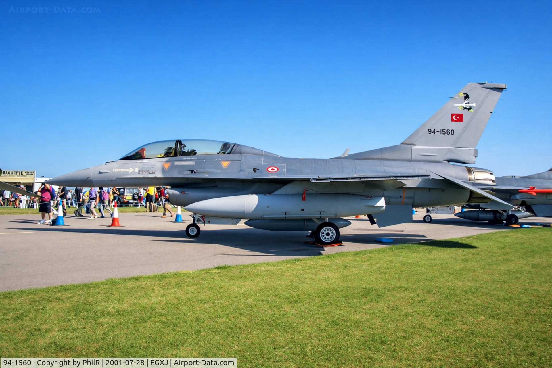 94-1560, Lockheed Martin F-16D Block 50, c/n HD-16, 94-1560 1994 Lockheed Martin TF-16 TurkAF RIAT Cottesmore
