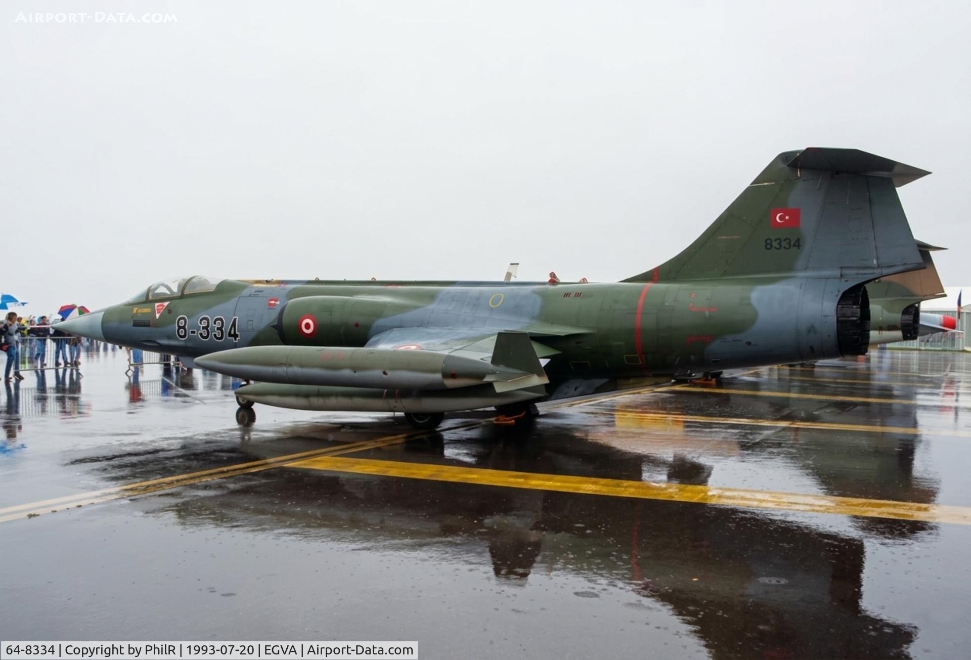 64-8334, 1964 Lockheed F-104G Starfighter, c/n 683-8334, 8334 Lockheed F104G Starfighter TurkAF IAT 