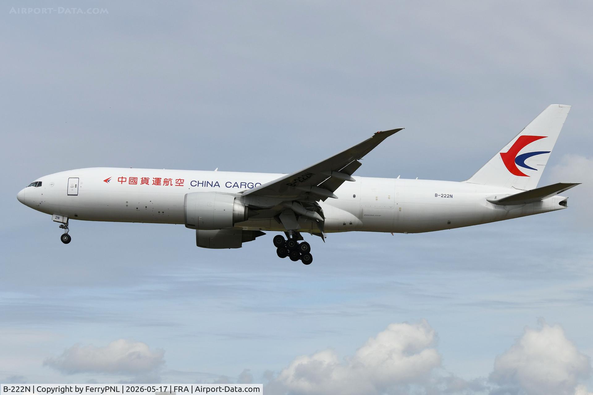 B-222N, 2022 Boeing 777-F6N, c/n 67796, Arrival of China Cargo B777F
