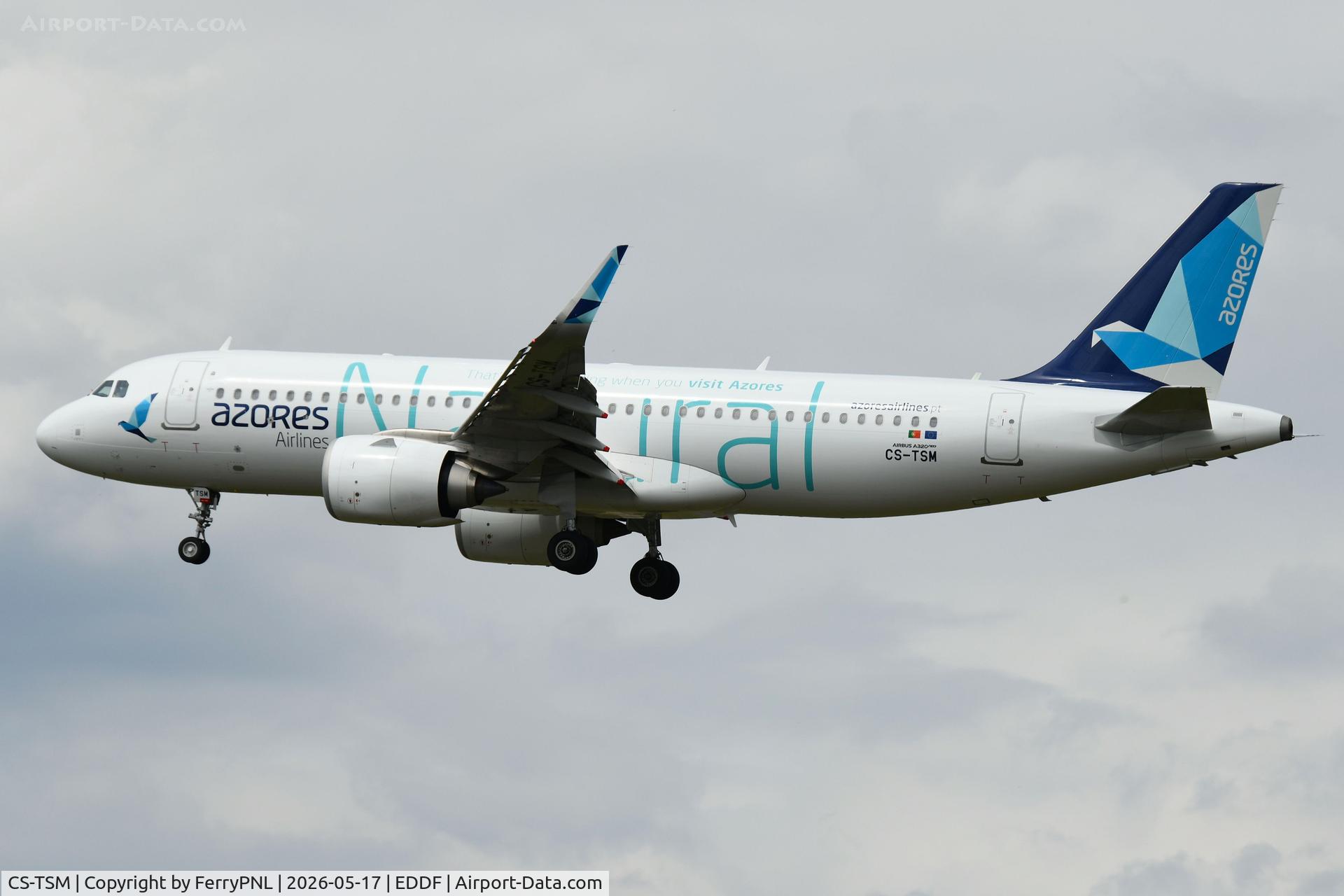 CS-TSM, 2024 Airbus A320-251N, c/n 11889, Azores A320 arriving from Funchal