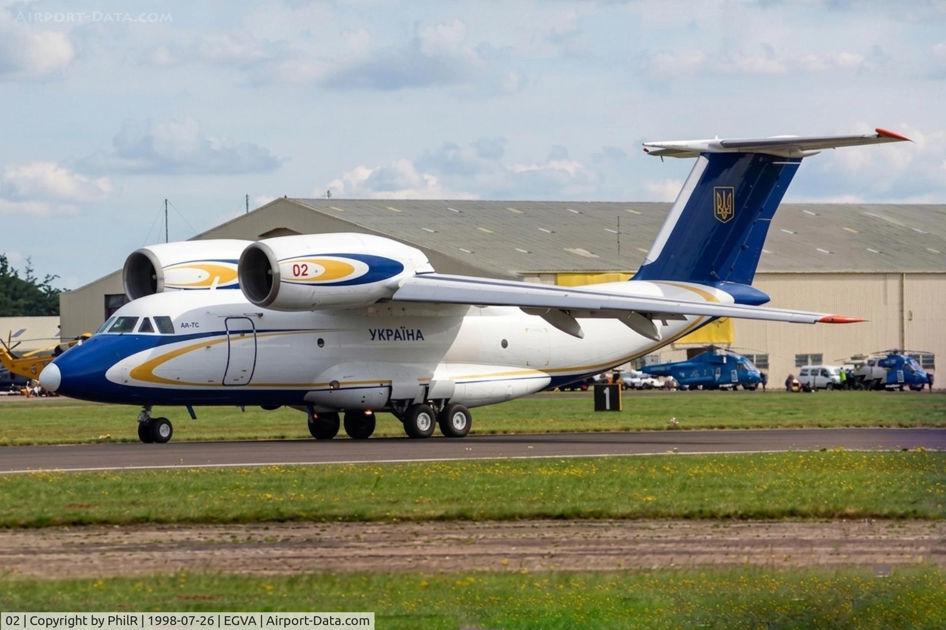 02, Antonov An-72, c/n 36576097927, 02r Antanov An-72 Coaler UkrainianAF RIAT 